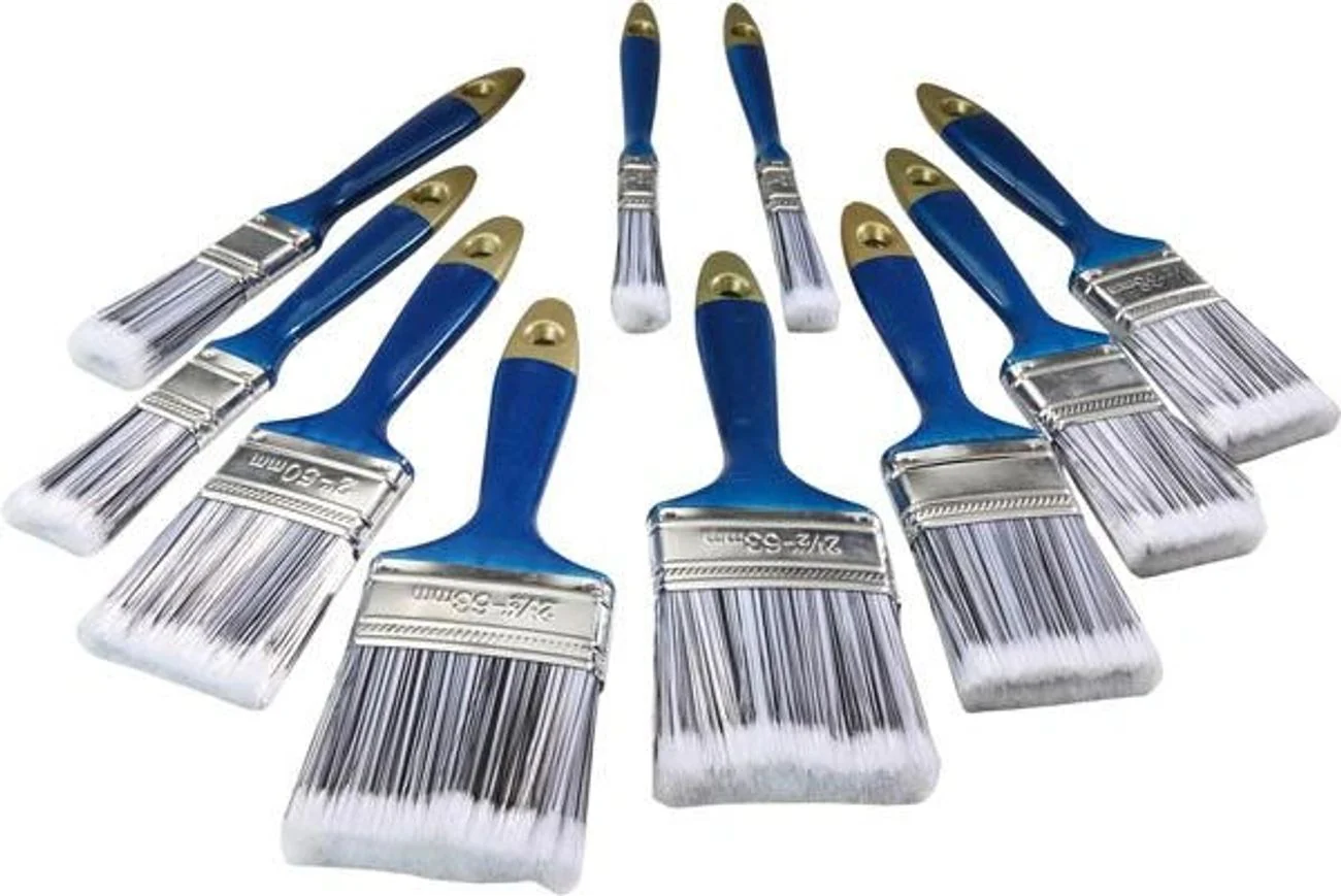 10-teiliges Pinsel-Set mit Spezialborsten für Maler- und Streicharbeiten - Image 4