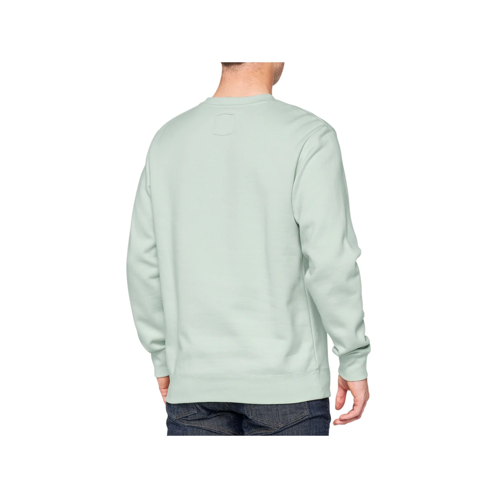 100% Manifesto Crewneck Sweatshirt Pale Aqua - Image 2