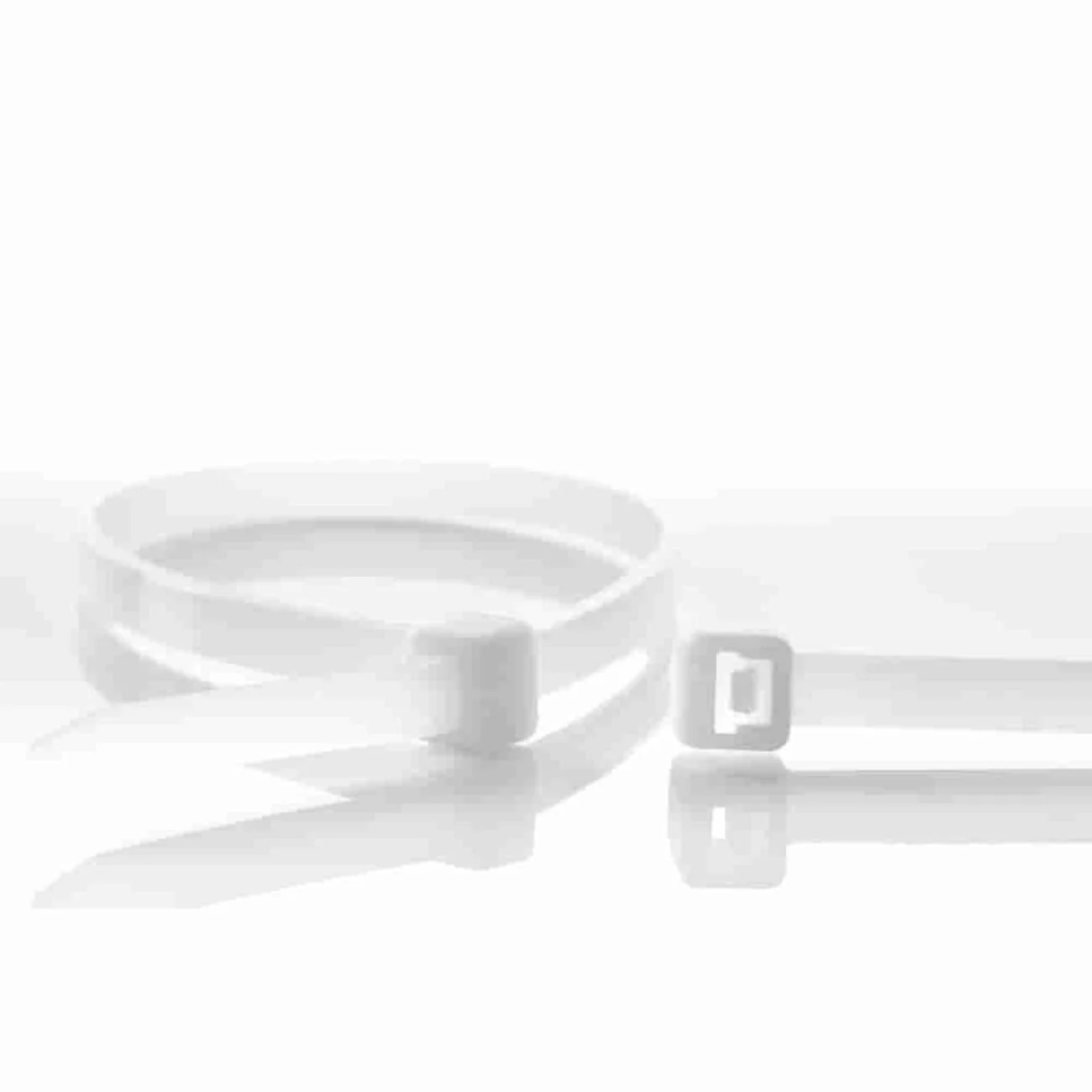 100 Profi Kabelbinder 300x3,6mm, Naturweiß, PA6.6, Industriequalität - Image 2