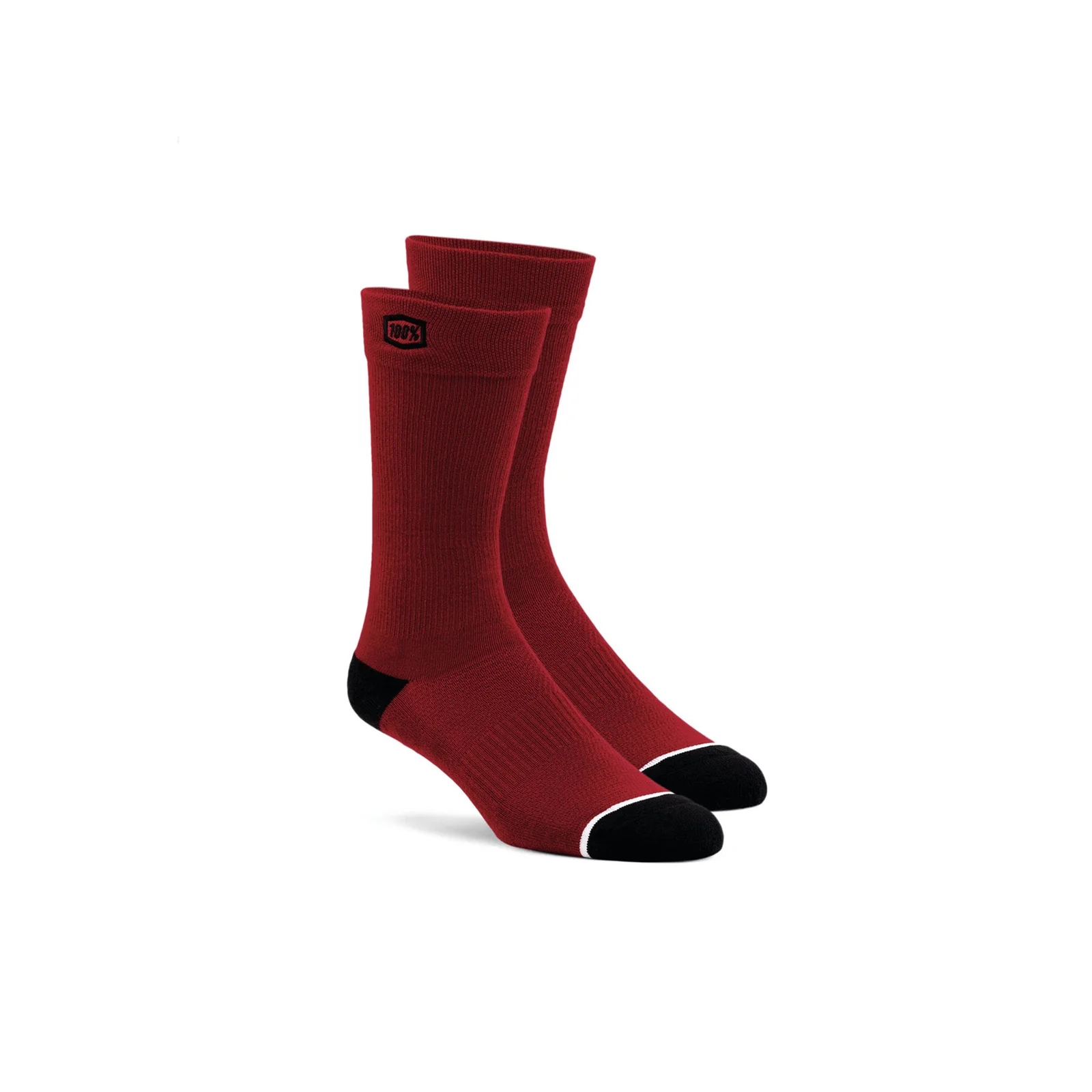 100% Solid Casual socks red