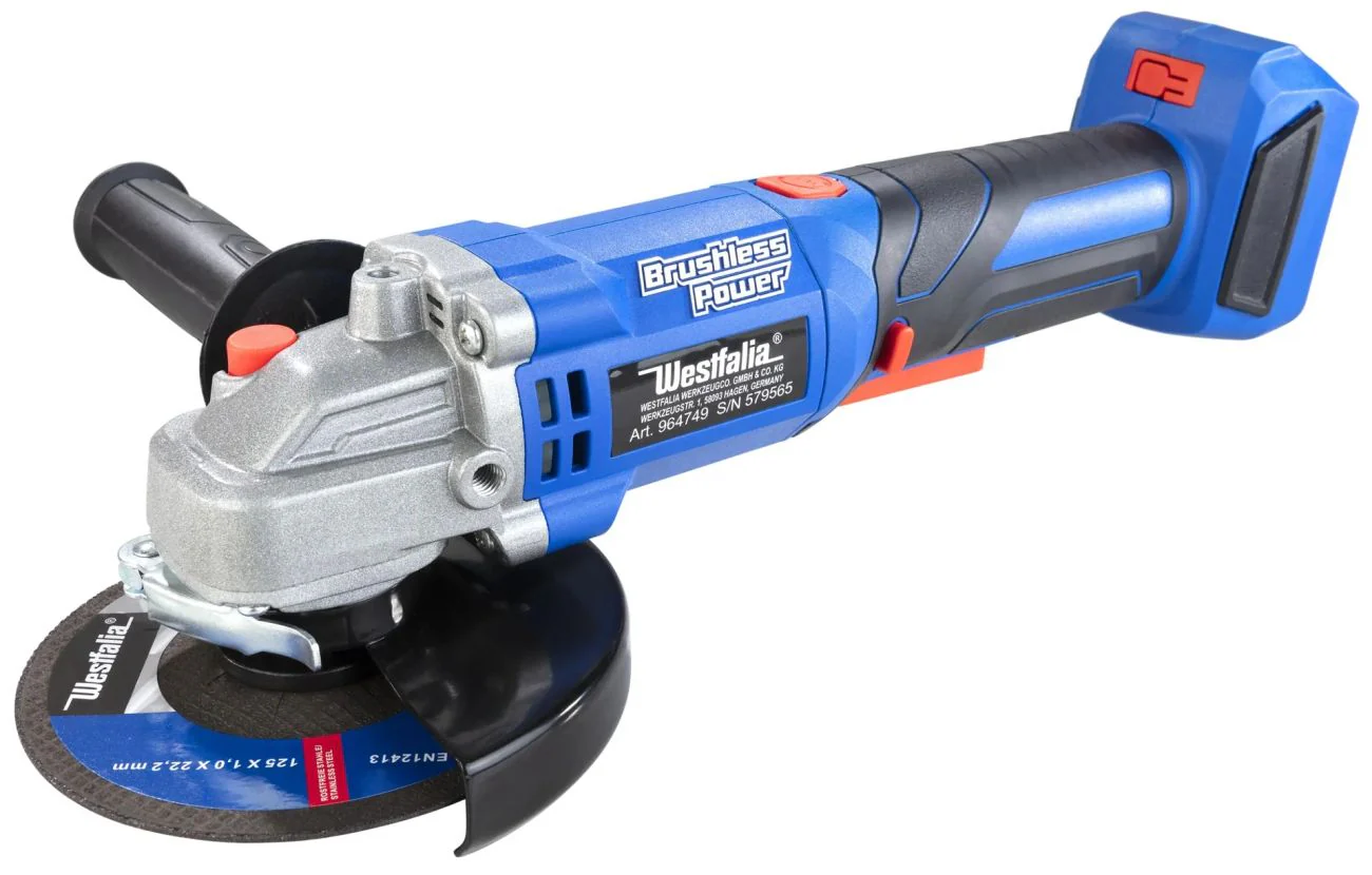 18V Akku-Winkelschleifer BL 125 mm für Schleif- & Trennarbeiten– Ohne Akku und Ladegerät