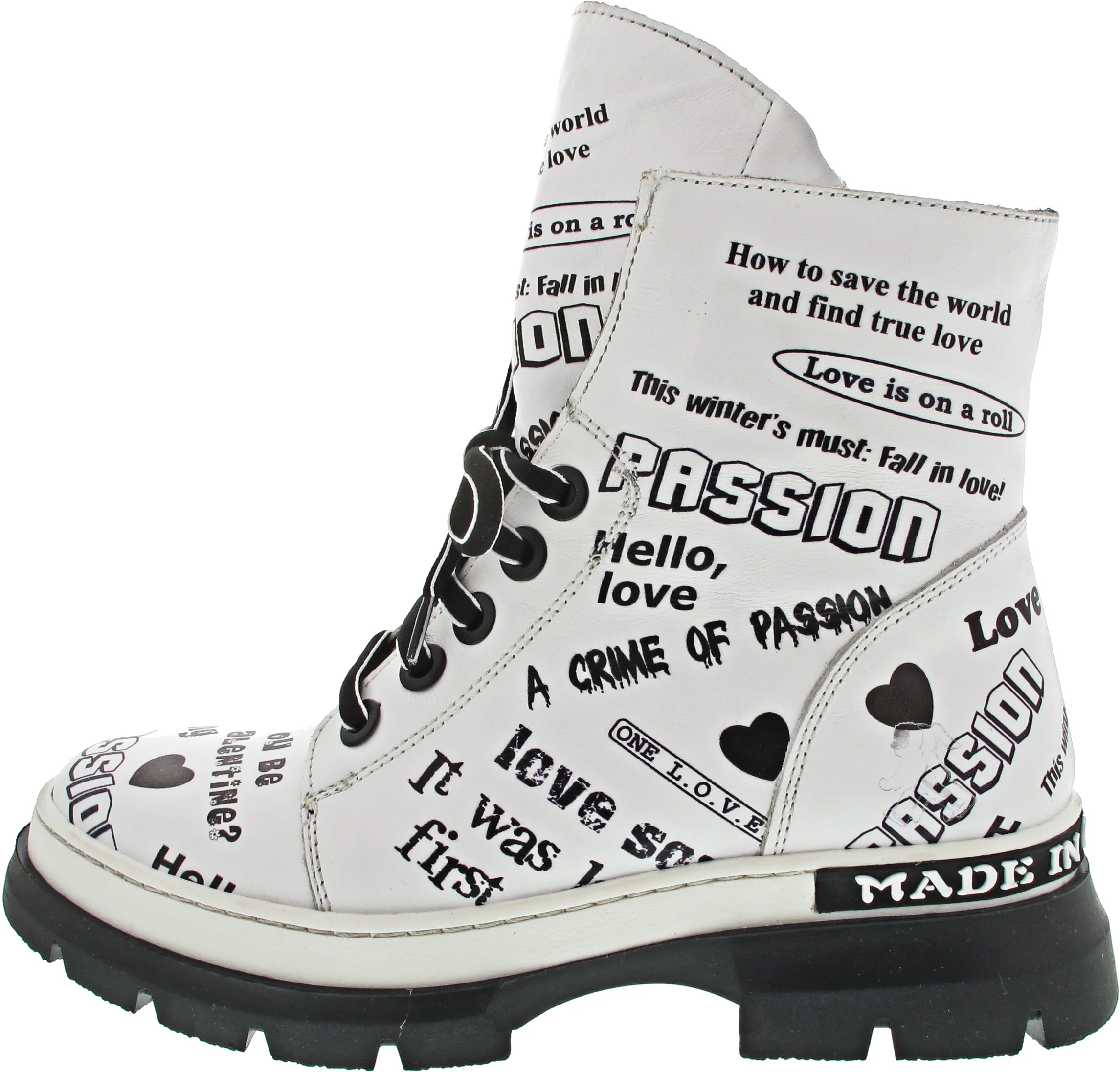 2 Go Fashion Schnürstiefel Weiß - Image 2