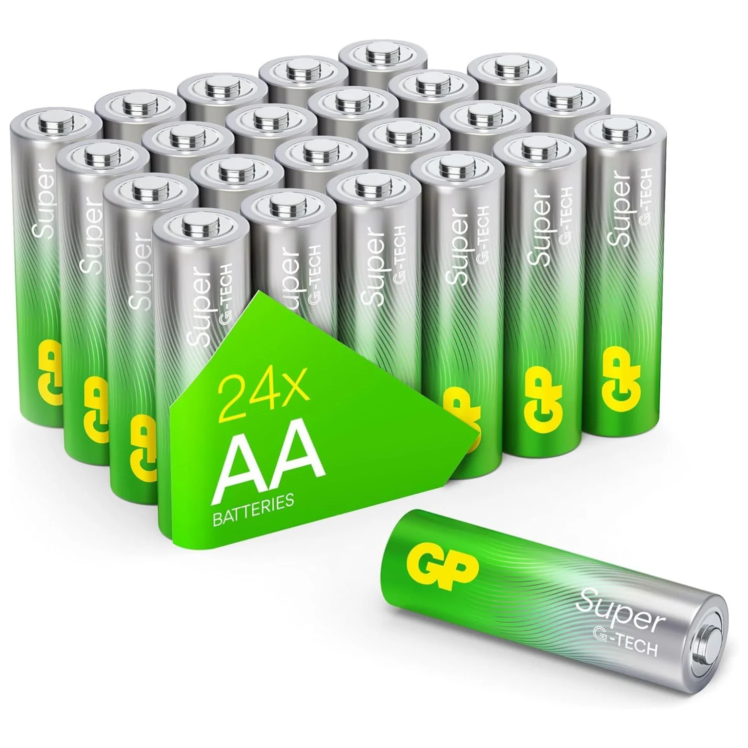 24x Super Alkaline G-TECH AA Batterie