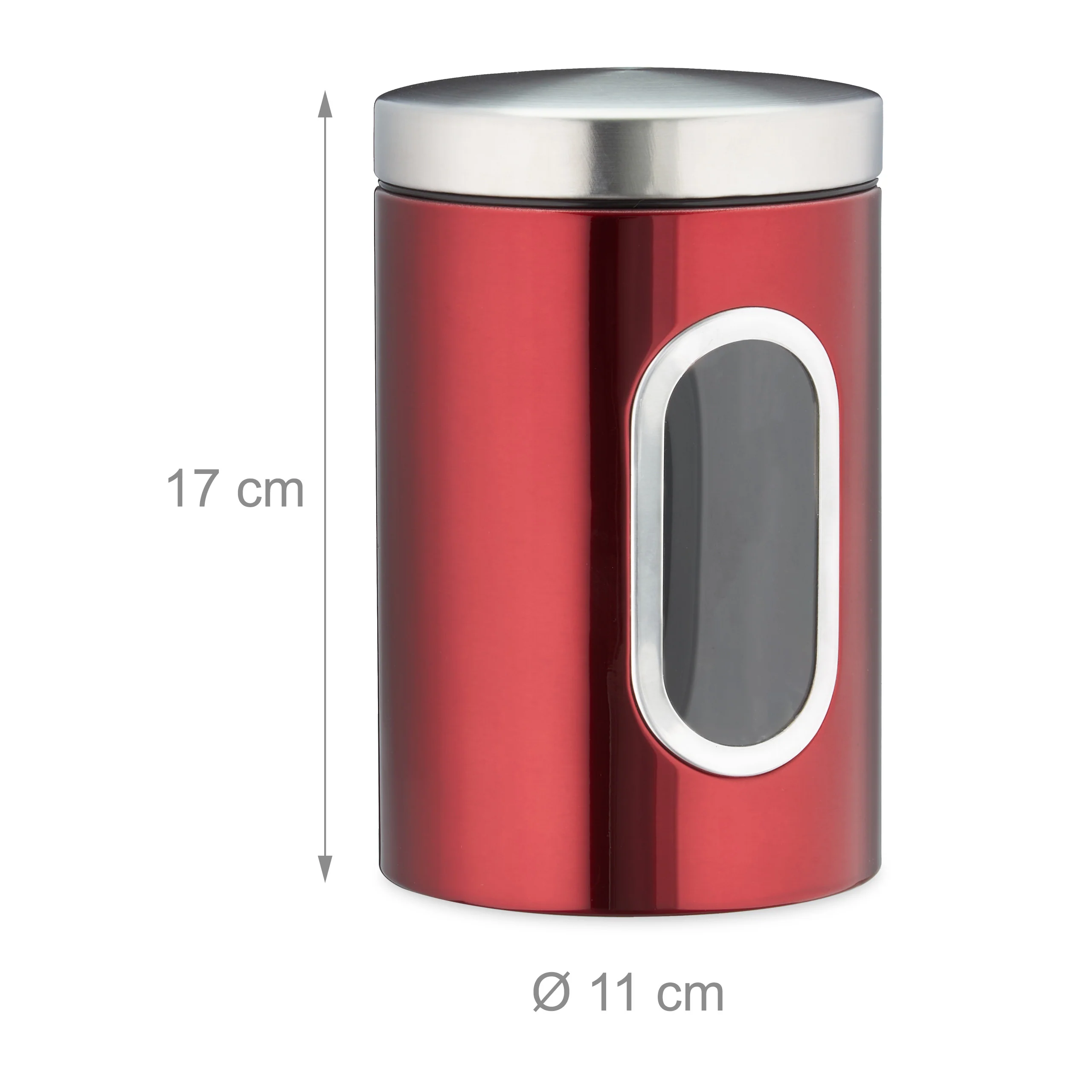 2x Vorratsdose mit Sichtfenster grau - Image 17