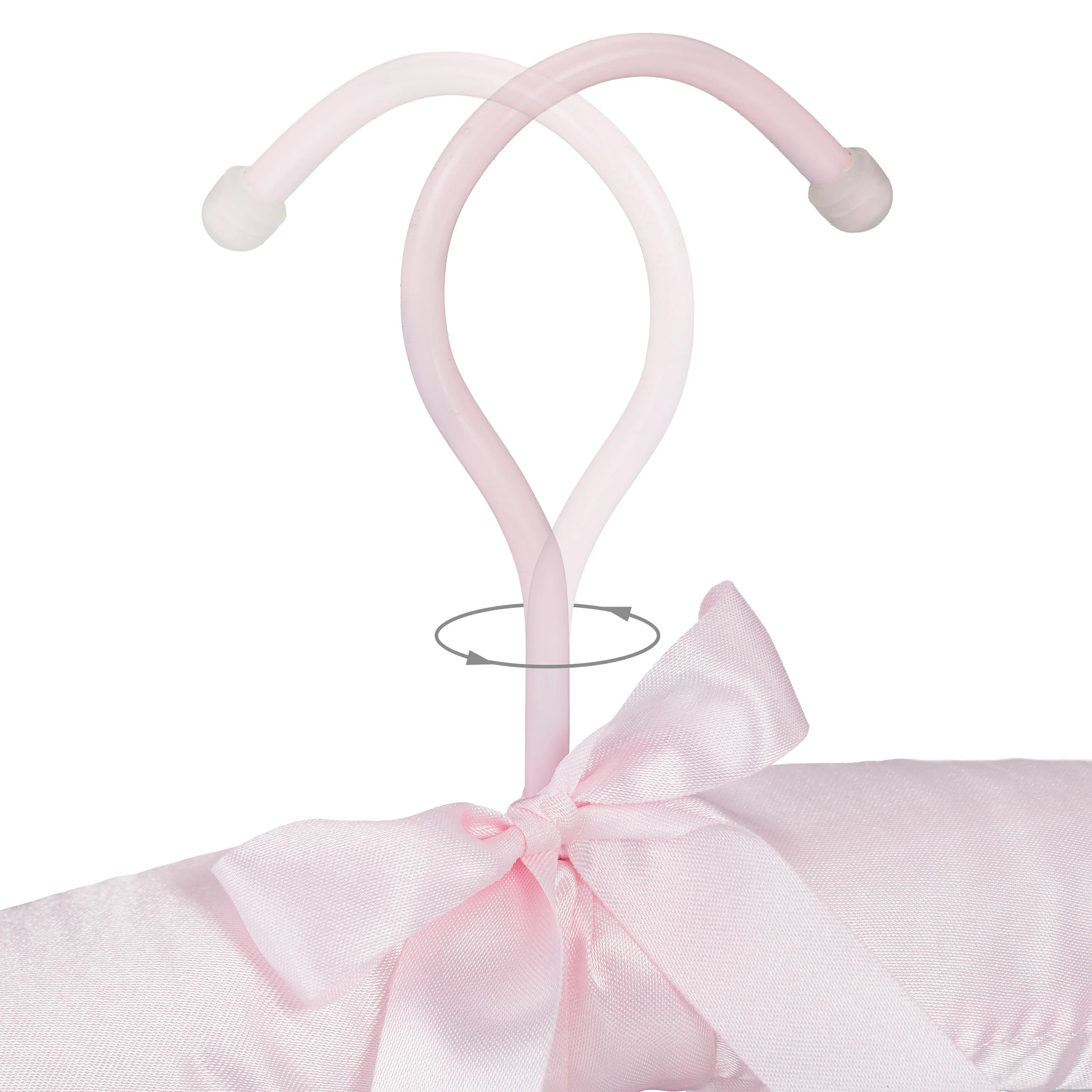 40x Kleiderbügel Satin rosa - Image 24