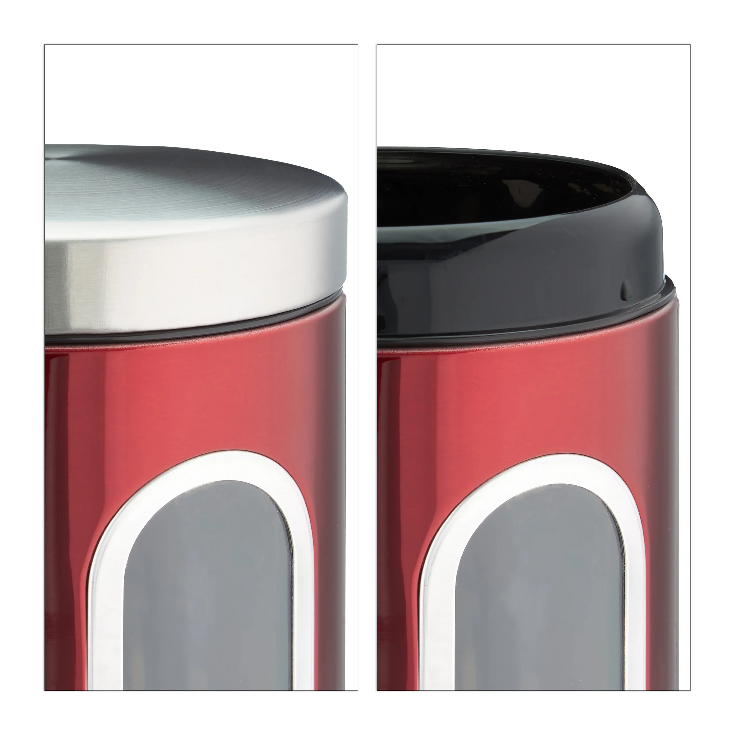 4x Vorratsdose mit Sichtfenster rot - Image 9