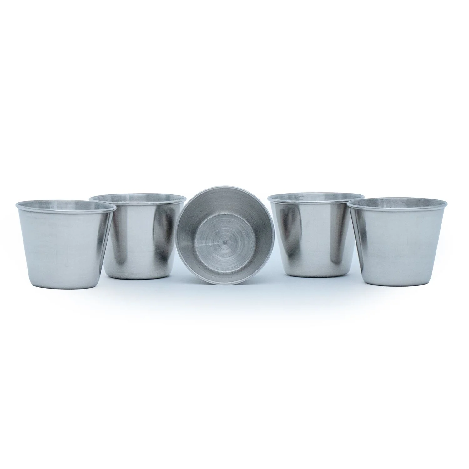 5x Stapelbare Edelstahl Becher Camping Outdoor Metall Becher Tasse - Image 13