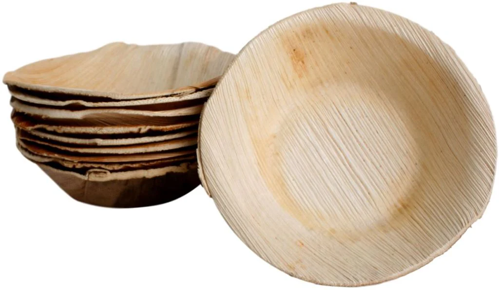 50x Runde Schale aus Palmblatt Größe 12,5 cm - Image 4