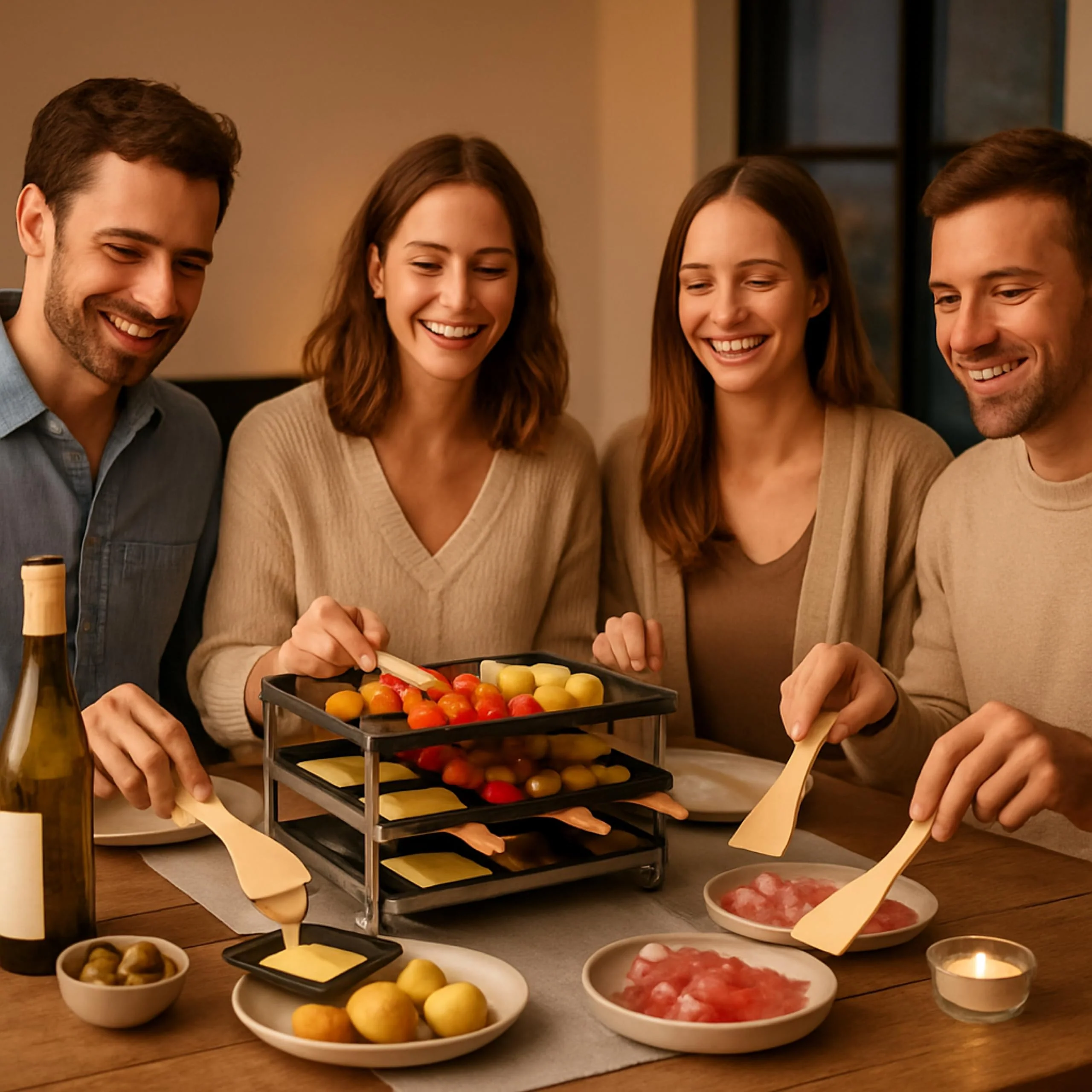 10x Raclette Schaber aus Holz - Praktische Racletteschieber / Käse-Spachtel für Raclette-Pfännchen - Image 6