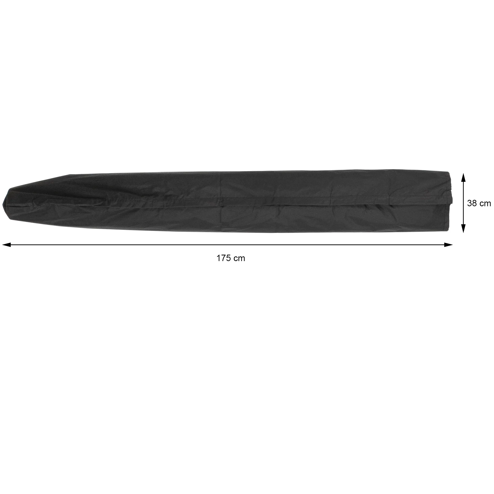 Abdeckung für Sonnenschirm Schwarz 175x38 cm aus PU ML-Design - Image 3