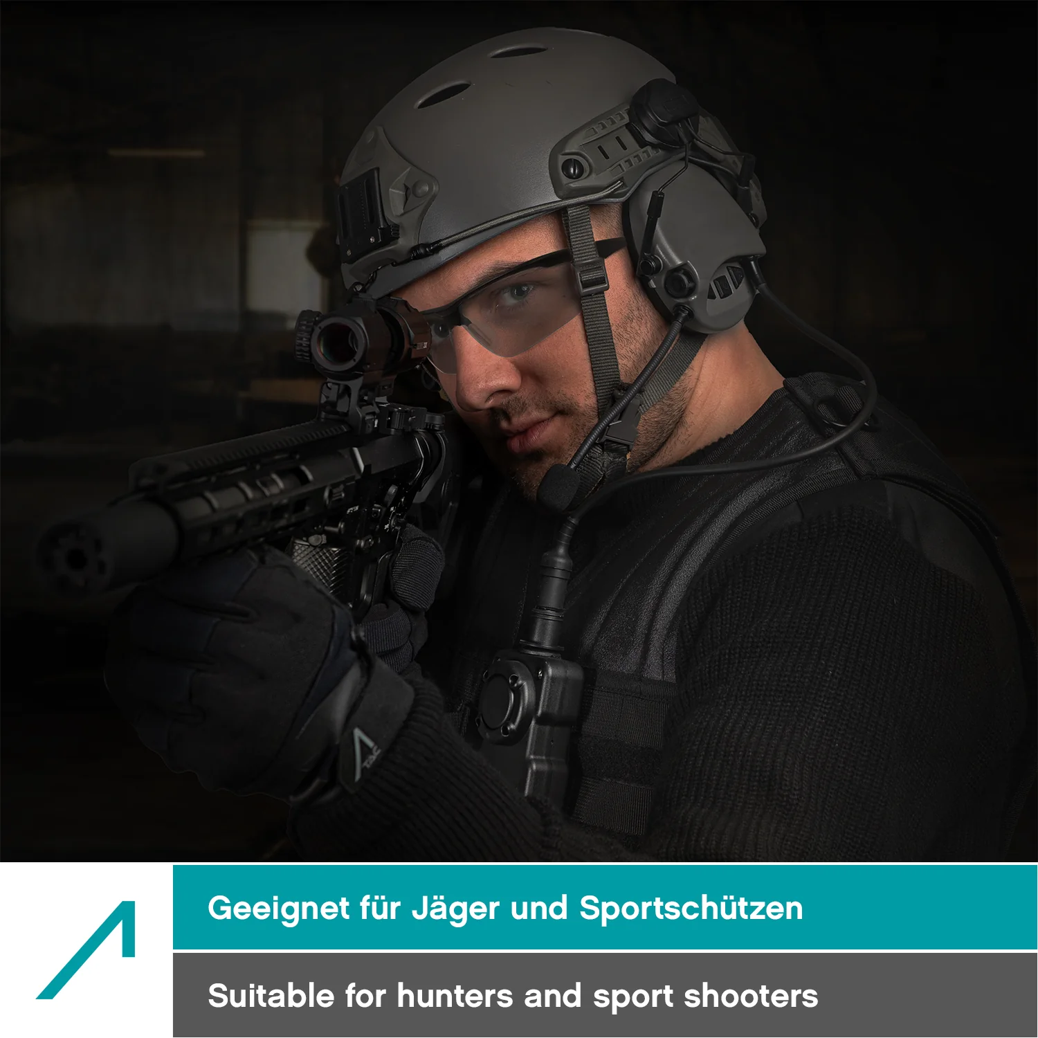 ACE Evo Schutzbrille - Antibeschlag-Arbeitsbrille für Arbeit, Airsoft, Schießsport etc. - Getönt - Image 7