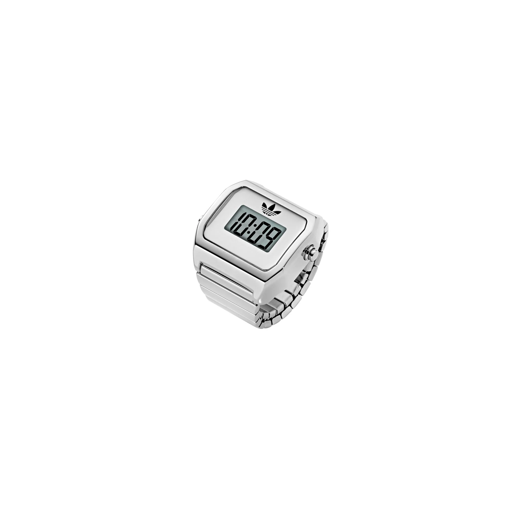 Adidas Damen Ring Uhr DIGITAL TWO RING Edelstahl silber AOST26037 - Image 2