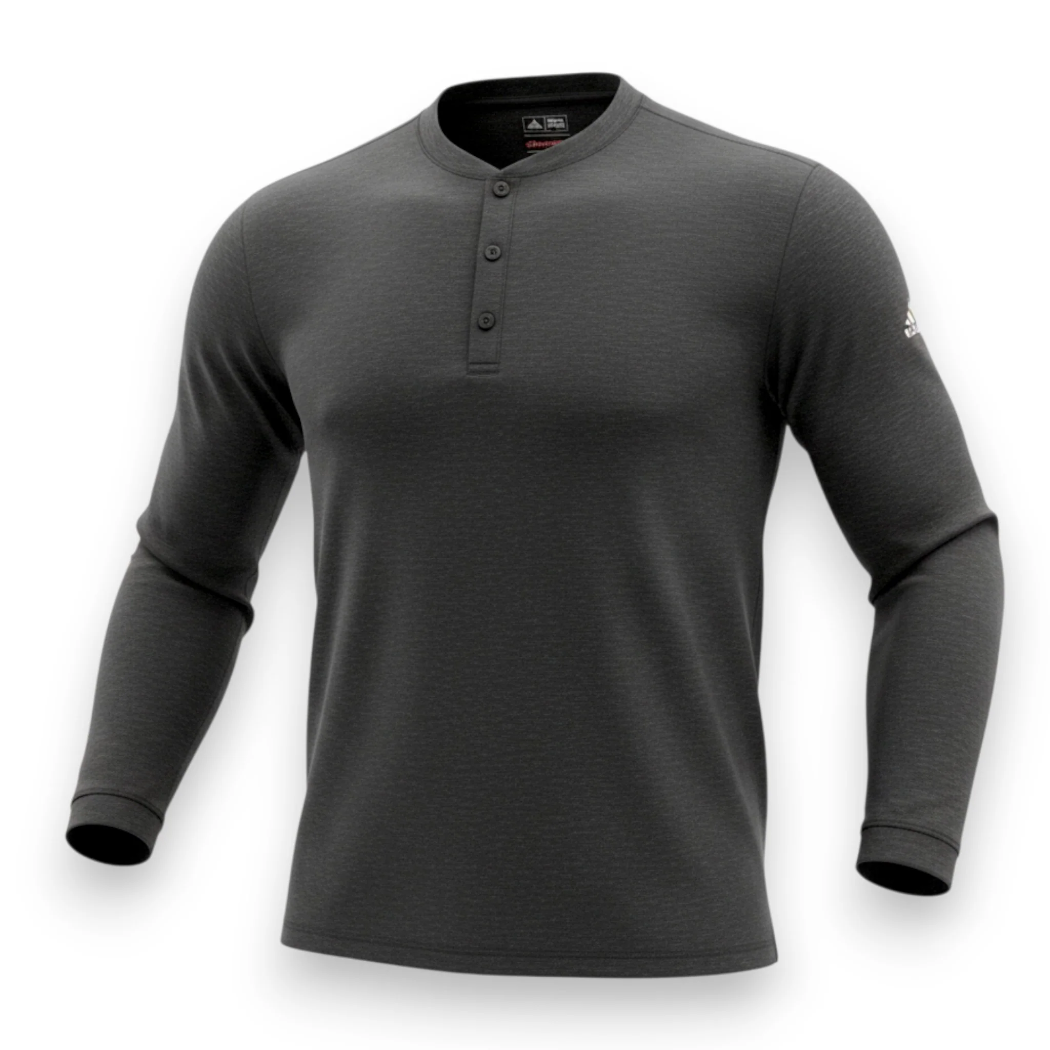 Adidas Golf Travel Wool Henley Shirt Herren Sportshirt Longsleeve