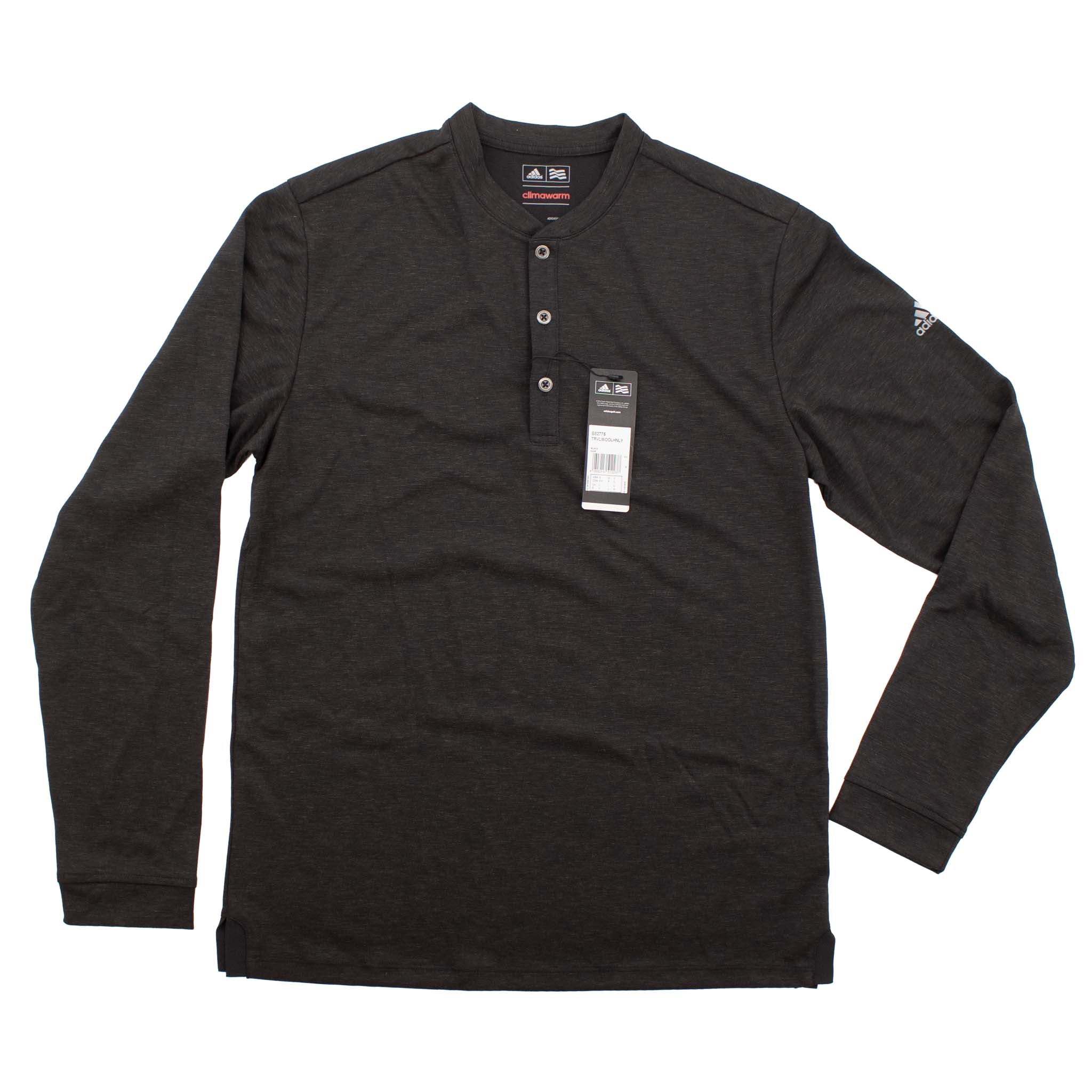 Adidas Golf Travel Wool Henley Shirt Herren Sportshirt Longsleeve - Image 7
