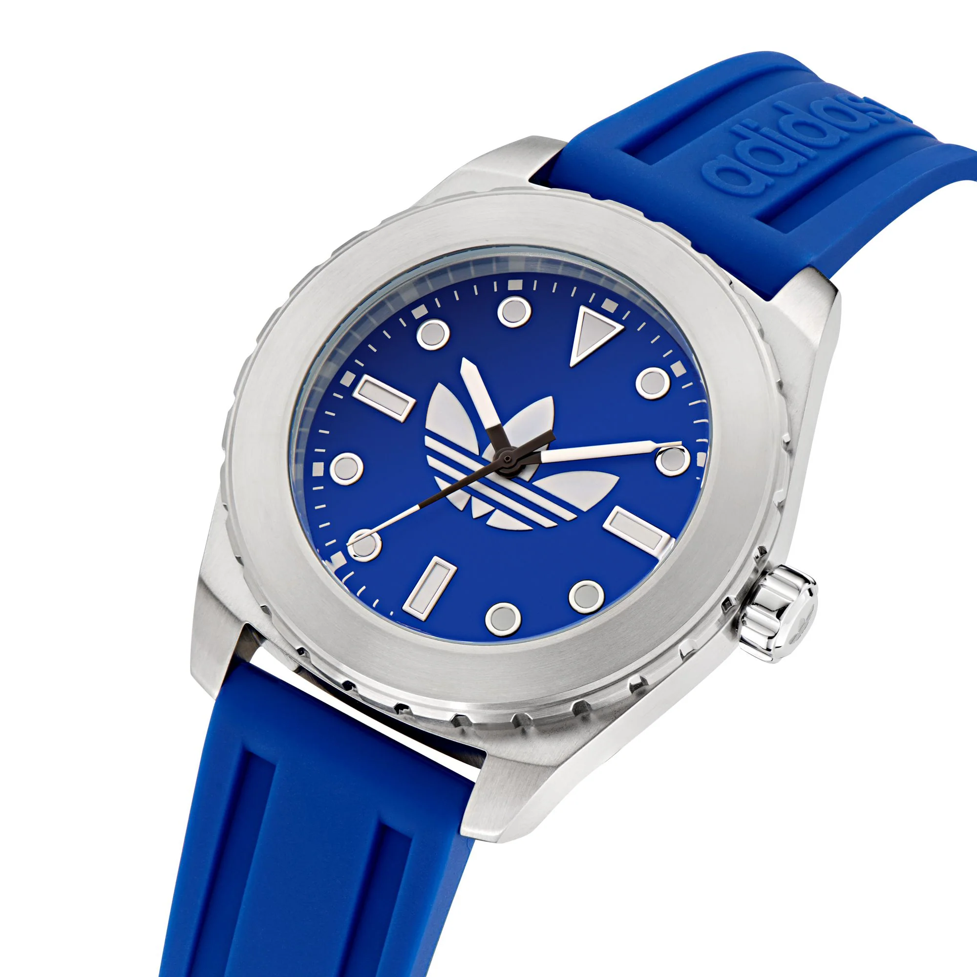 Adidas Herren Uhr Edelstahl Silikon blau AOSY25020 - Image 2