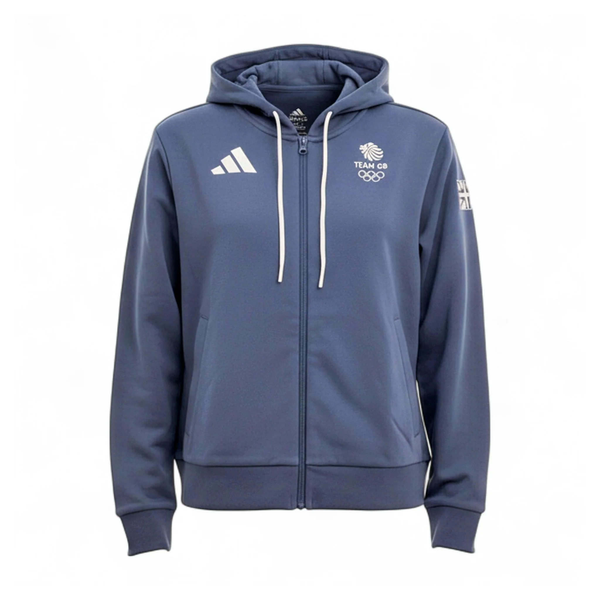 Adidas Olympic Sports GB Great Britain Damen Hoody Kapuzenpullover - Image 2