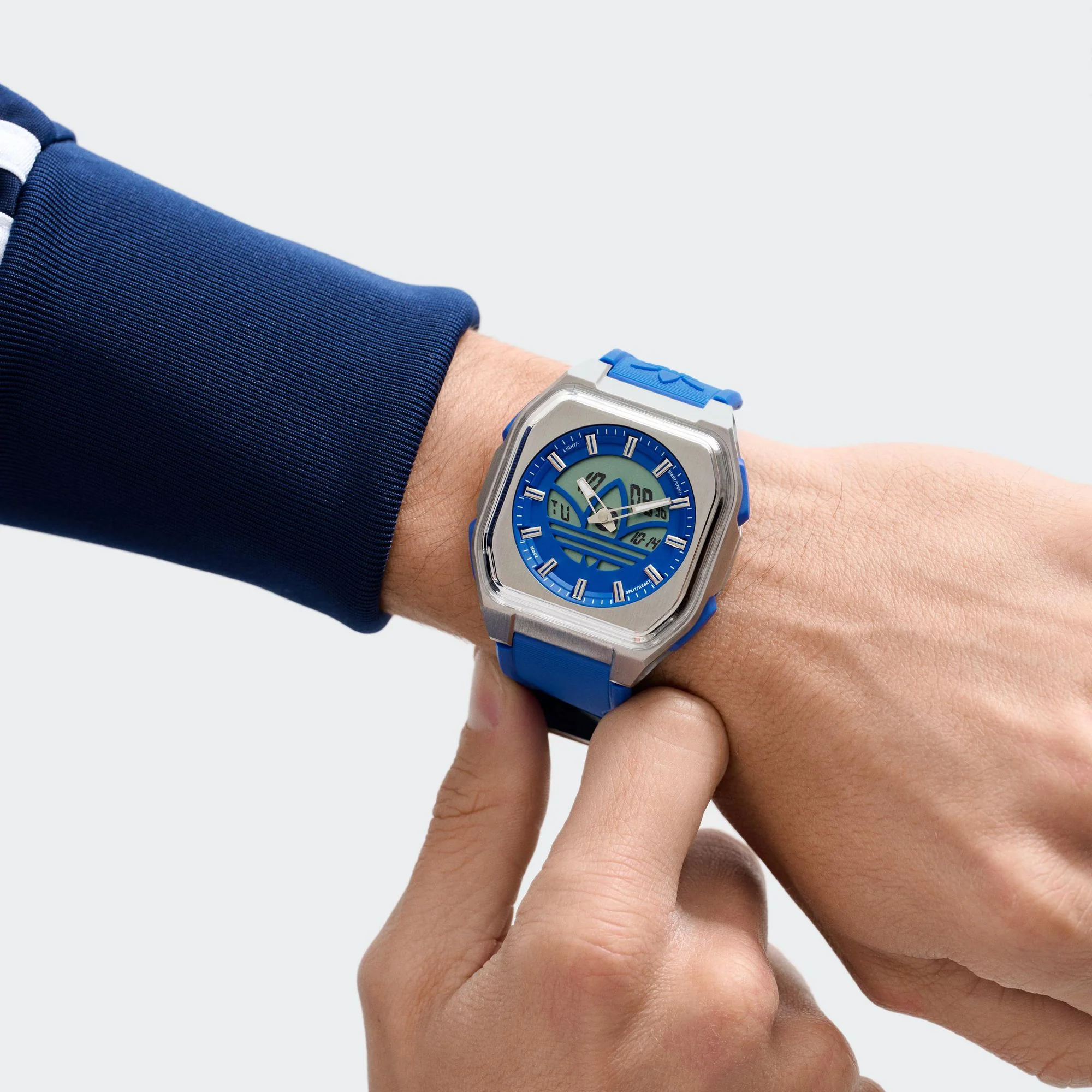 Adidas Unisex Uhr CITY TECH SIX SST Silikon blau AOFH26016 - Image 6