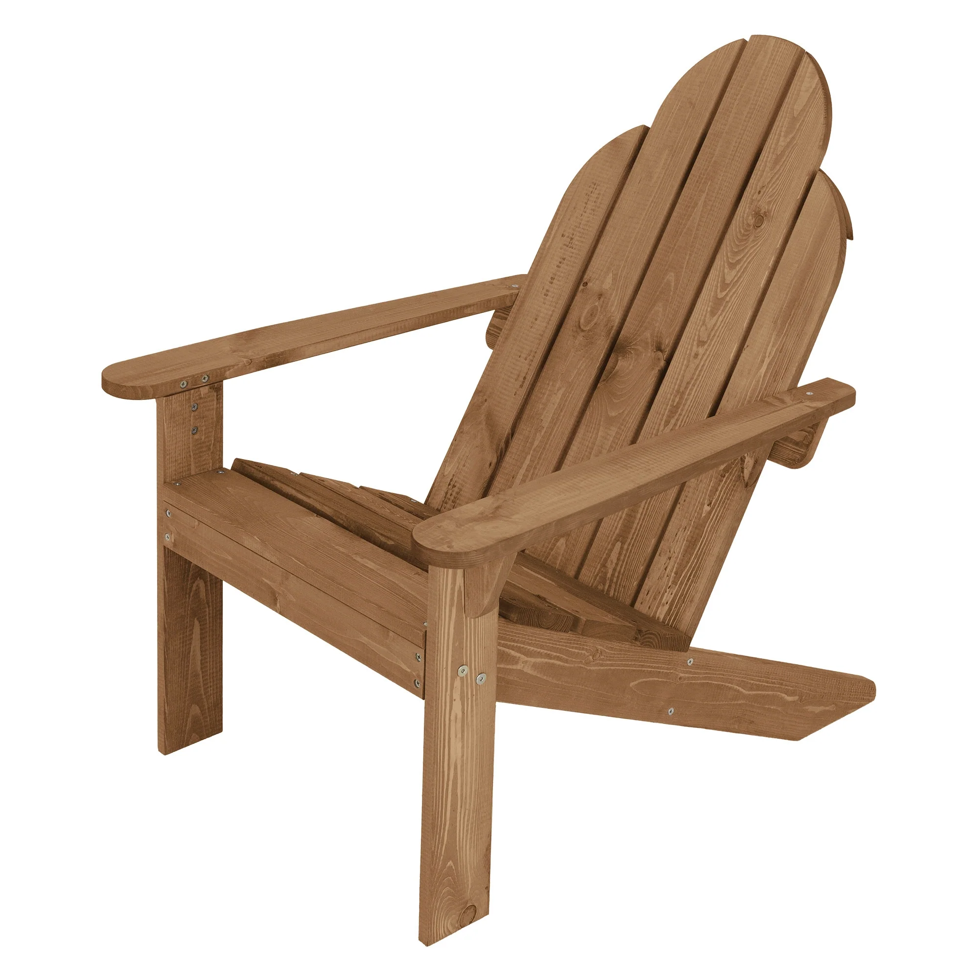 Adirondack-Stuhl aus Tannenholz Massiv, 92,5x70x89 cm, Braun