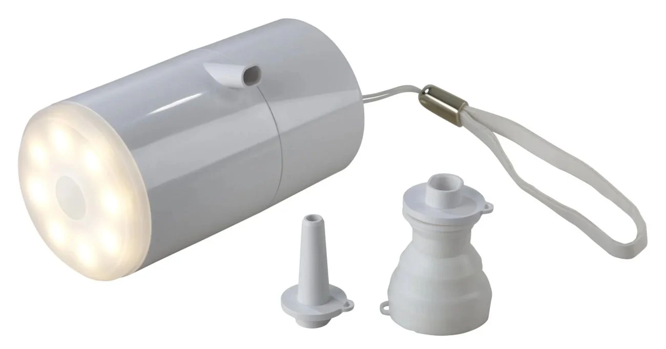 Akku-Luftpumpe, Vakuumpumpe & LED-Leuchte 3in1 für Camping & Freizeit - Image 6
