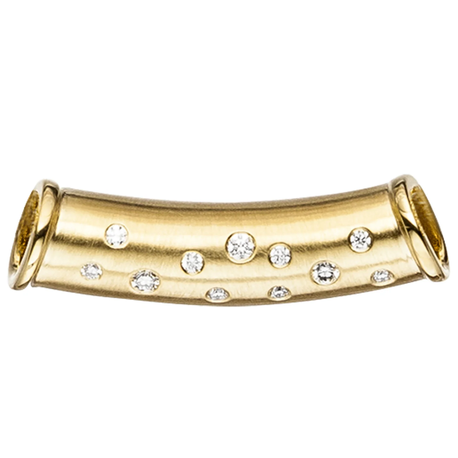Anhänger 585 Gold Gelbgold 11 Diamanten Brillanten Goldanhänger Diamantanhänger