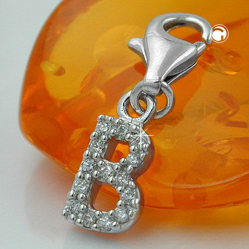 Anhänger, Charm Buchstabe B, Silber 925 - Image 2