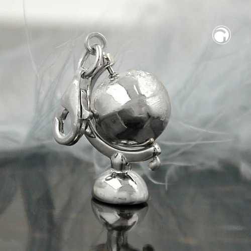 Anhänger, Charm Globus, Silber 925 - Image 2