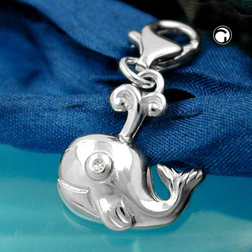 Anhänger, Charm Walfisch, Silber 925 - Image 2