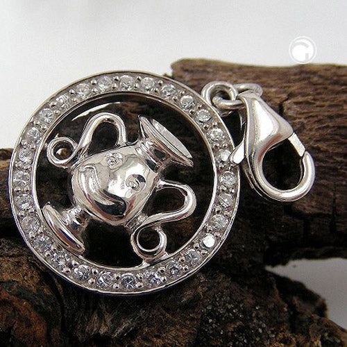 Anhänger, Charm Wassermann, Silber 925