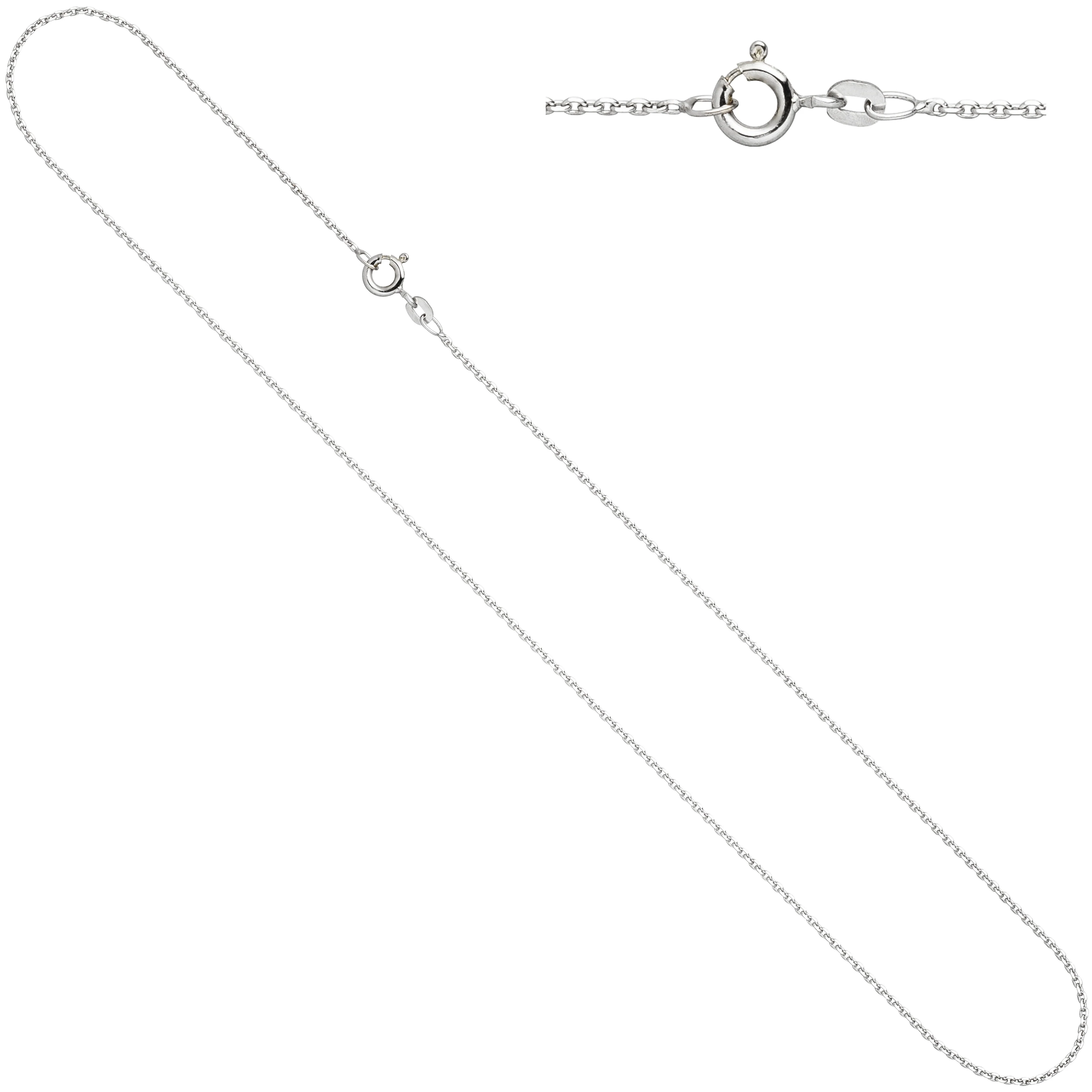 Ankerkette 333 Weißgold 1,6 mm 42 cm Gold Kette Halskette Weißgoldkette - Image 2