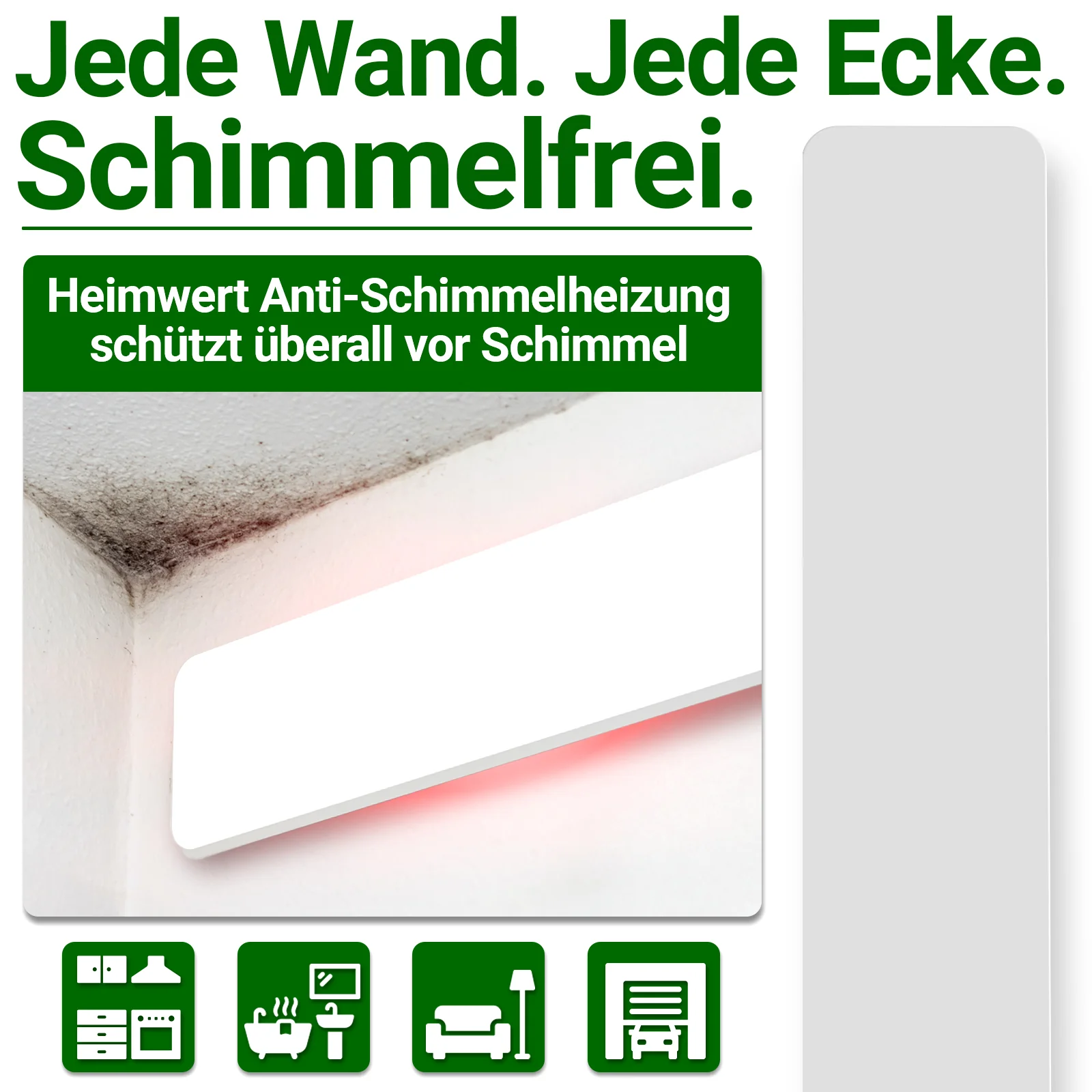 Anti Schimmel Heizung mit Spezial Infrarot Schutzmembran 50w - Image 11