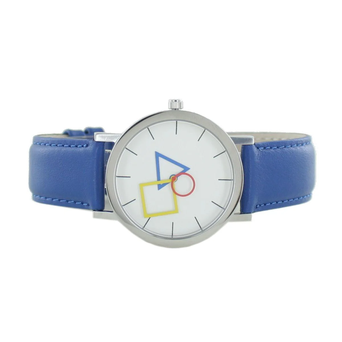 Aristo Bauhaus Unisex Uhr Edelstahl 4D85IB Leder blau - Image 2