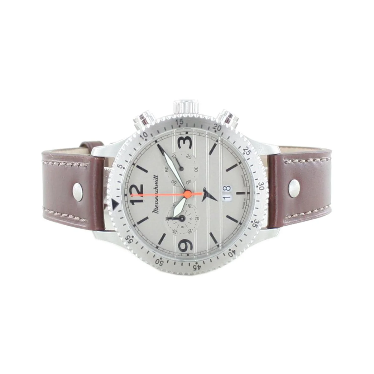 Aristo Herren Messerschmitt Uhr Chrono Fliegeruhr M-20-2 / BFW-M20 Leder - Image 2
