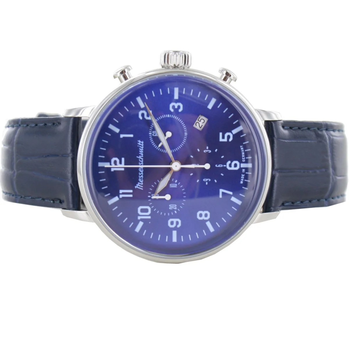 Aristo Herren Messerschmitt Uhr Edelstahl Chronograph ME-4H168L Leder - Image 2