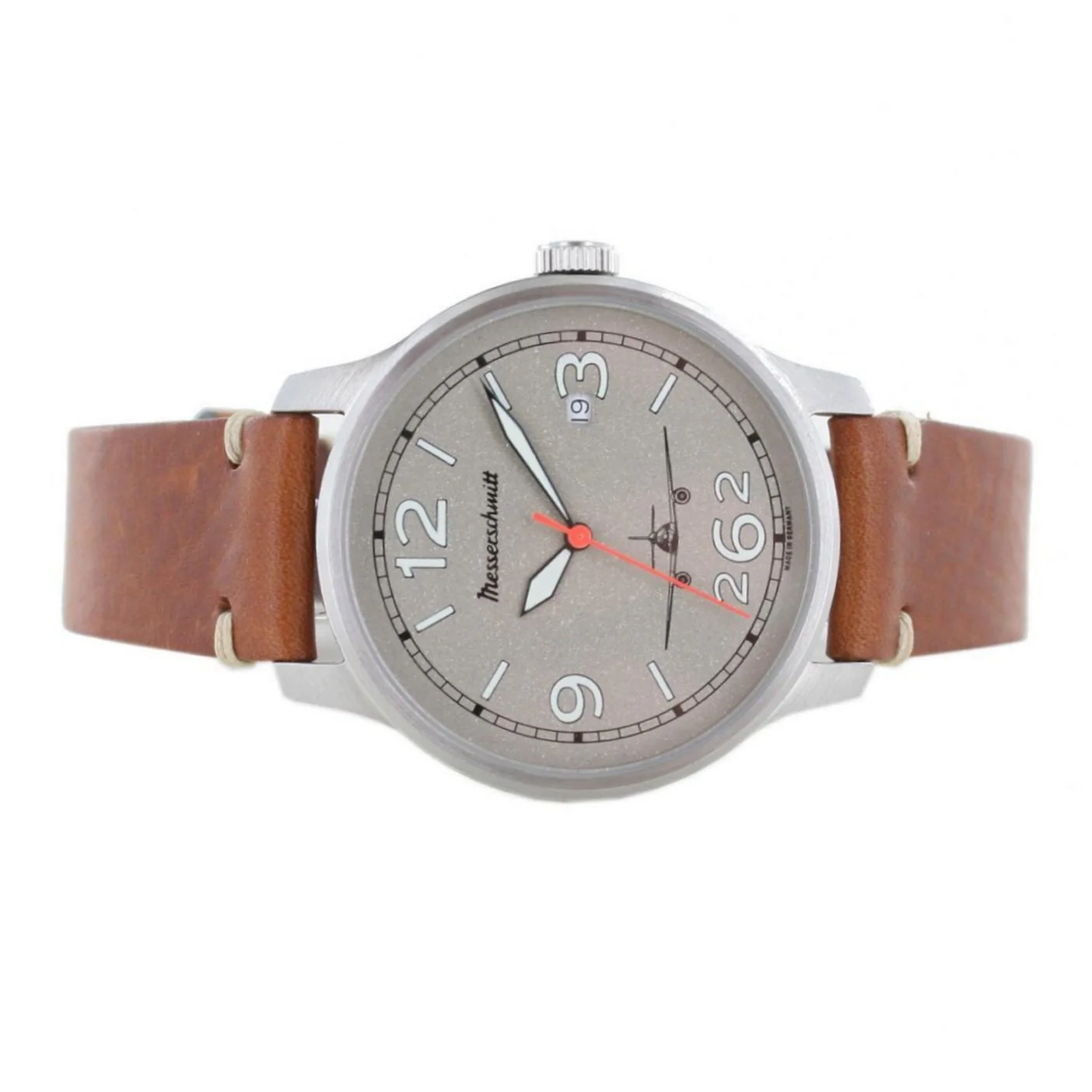 Aristo Herren Messerschmitt Uhr Fliegeruhr ME-262-42V Leder - Image 2