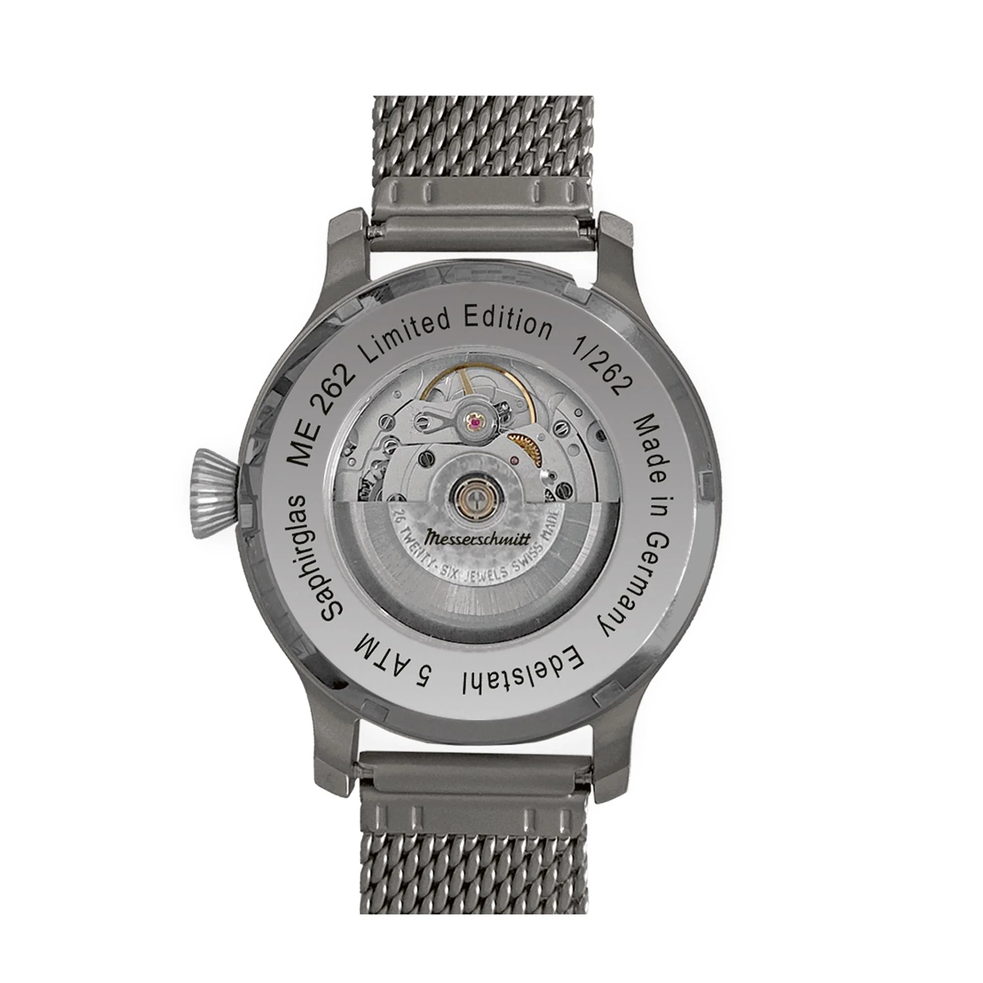 Aristo Herren Messerschmitt Uhr Fliegeruhr ME 262 Automatik ME262-42EXTREMA - Image 3