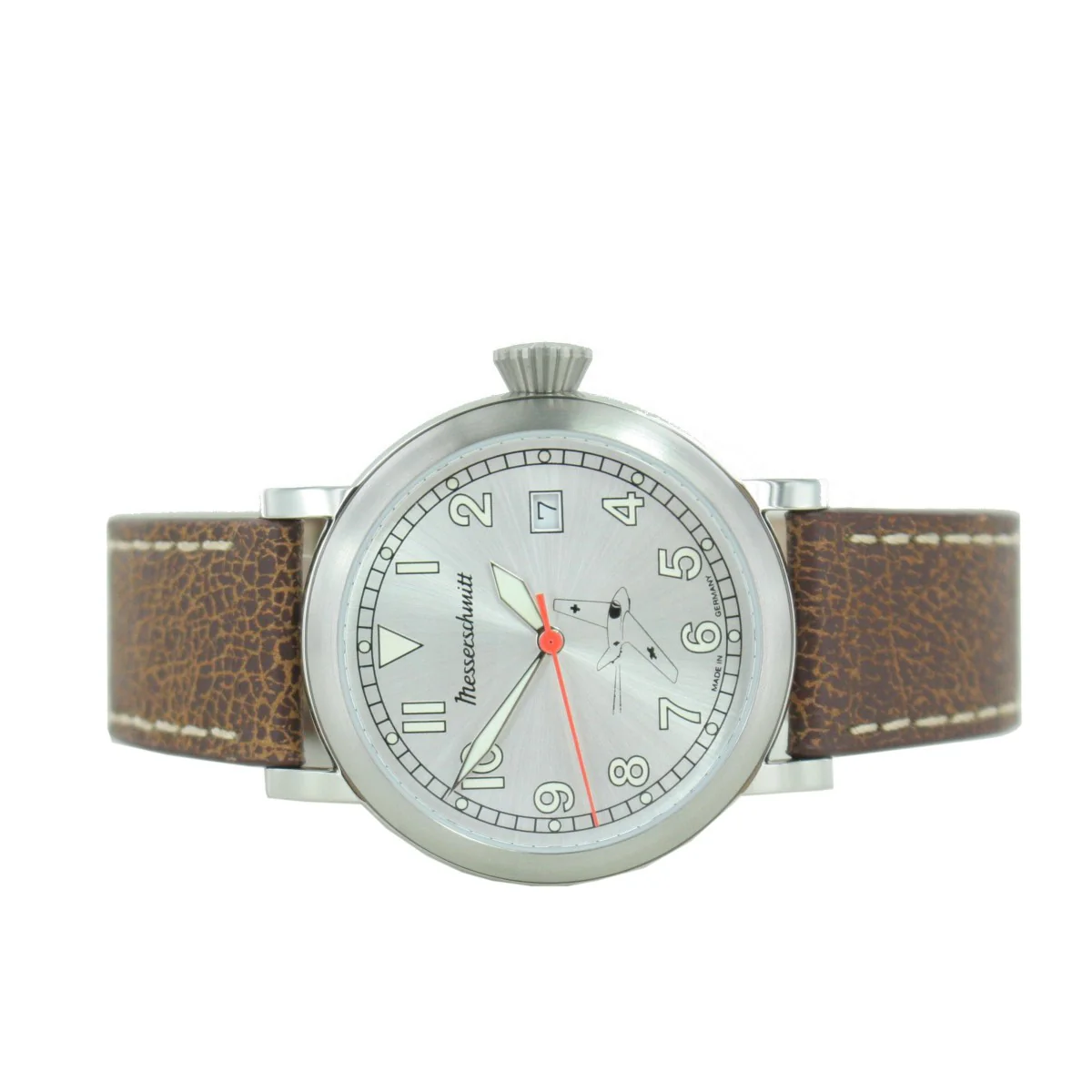 Aristo Herren Messerschmitt Uhr Fliegeruhr ME163-SIL Leder - Image 2