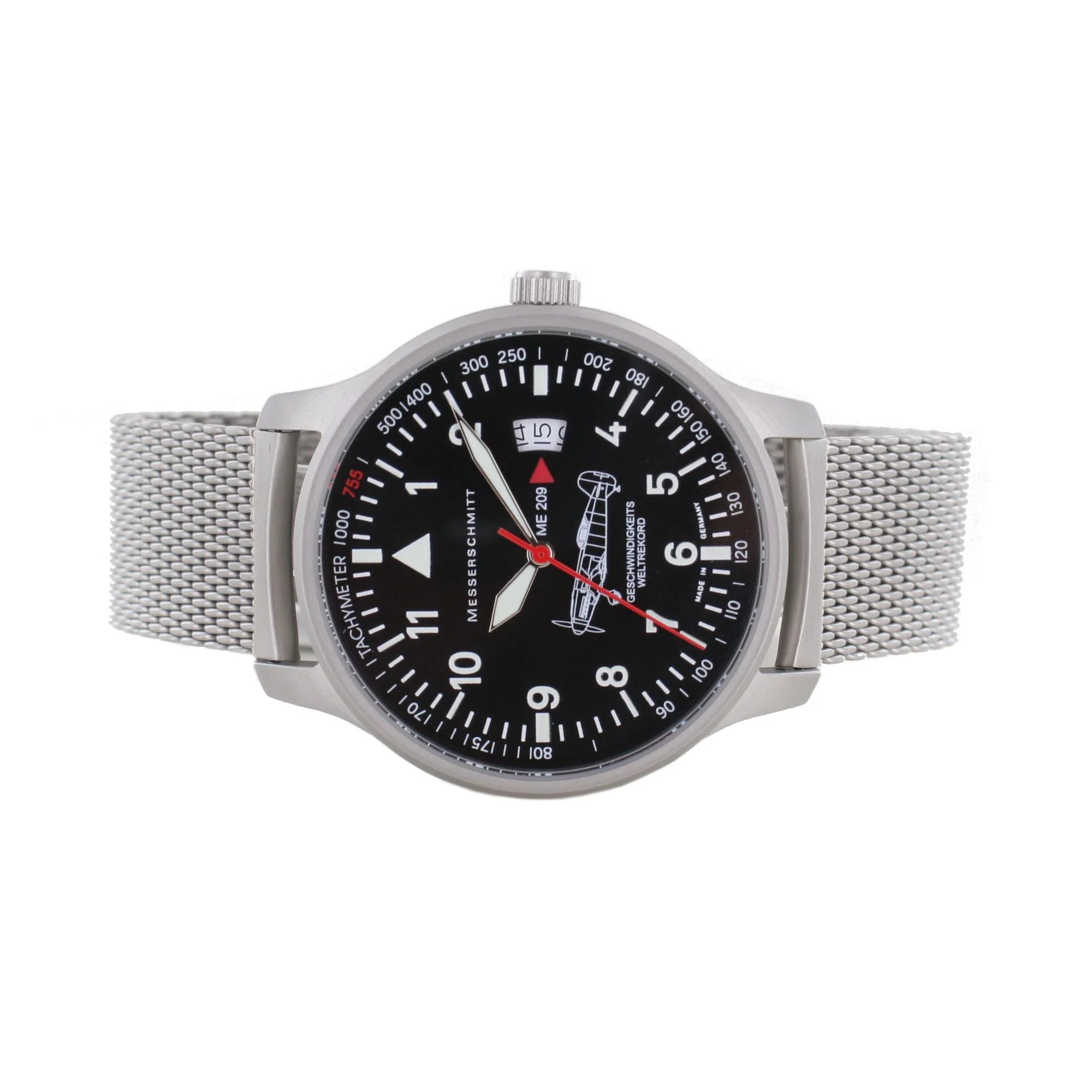 Aristo Herren Messerschmitt Uhr Fliegeruhr Milanaise ME-209M - Image 2