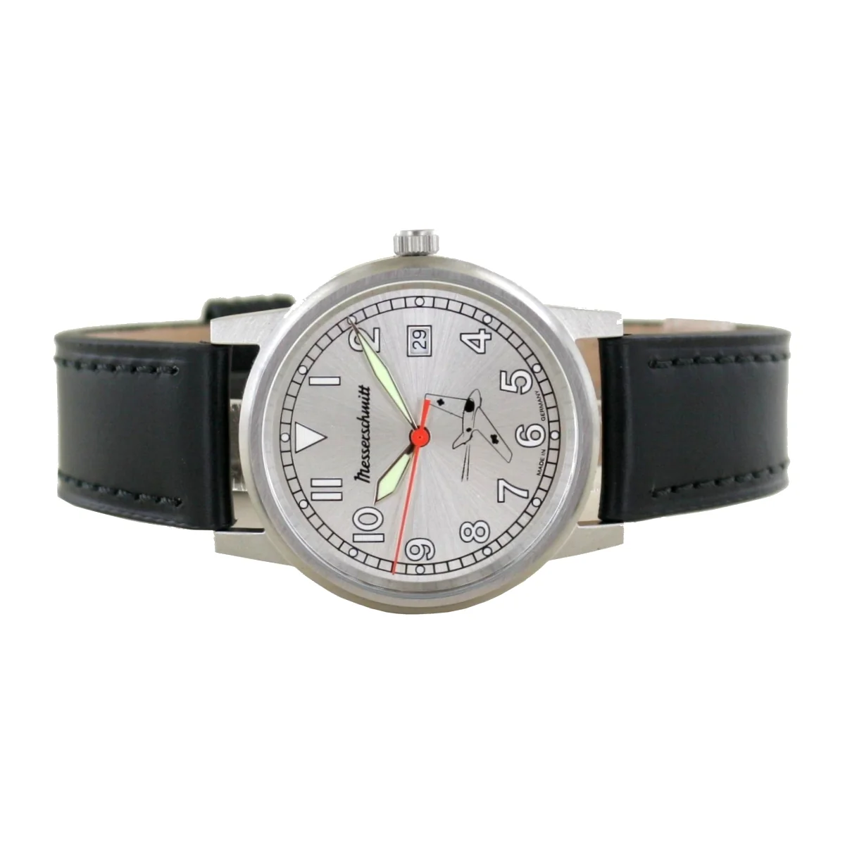Aristo Unisex Messerschmitt Uhr Fliegeruhr - Komet 80 Jahre - ME163-80-5 Leder - Image 2
