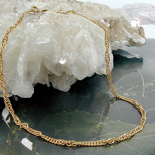 Armband 2,3mm Singapur diamantiert vergoldet AMD 19cm - Image 2