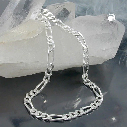 Armband 3mm Figarokette Silber 925 19cm - Image 2