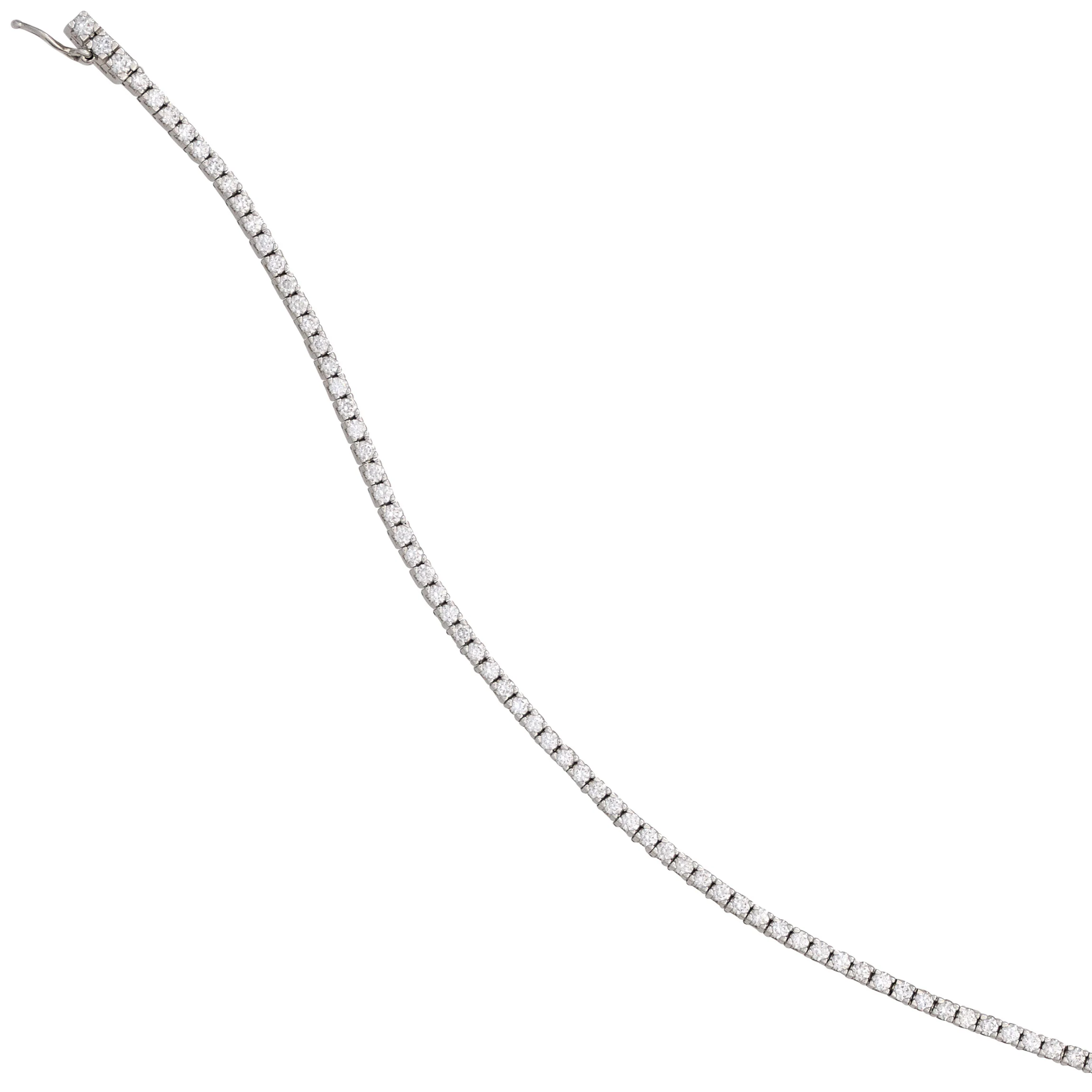 Armband 750 Gold Weißgold 83 Diamanten Brillanten 1,61ct. 17,5 cm Goldarmband