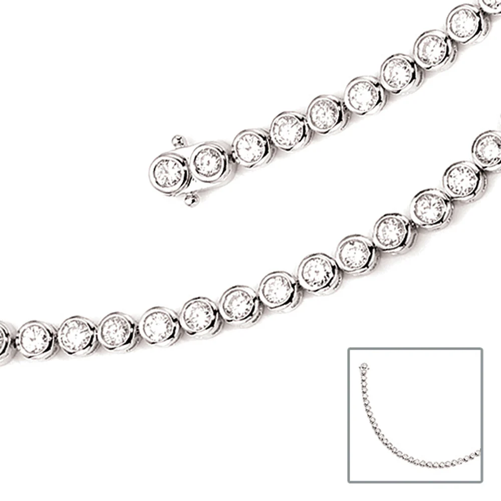 Armband 925 Sterling Silber 42 Zirkonia 19 cm Silberarmband Kastenschloss - Image 2