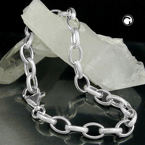 Armband, Ankerkette oval, Silber 925 - Image 2