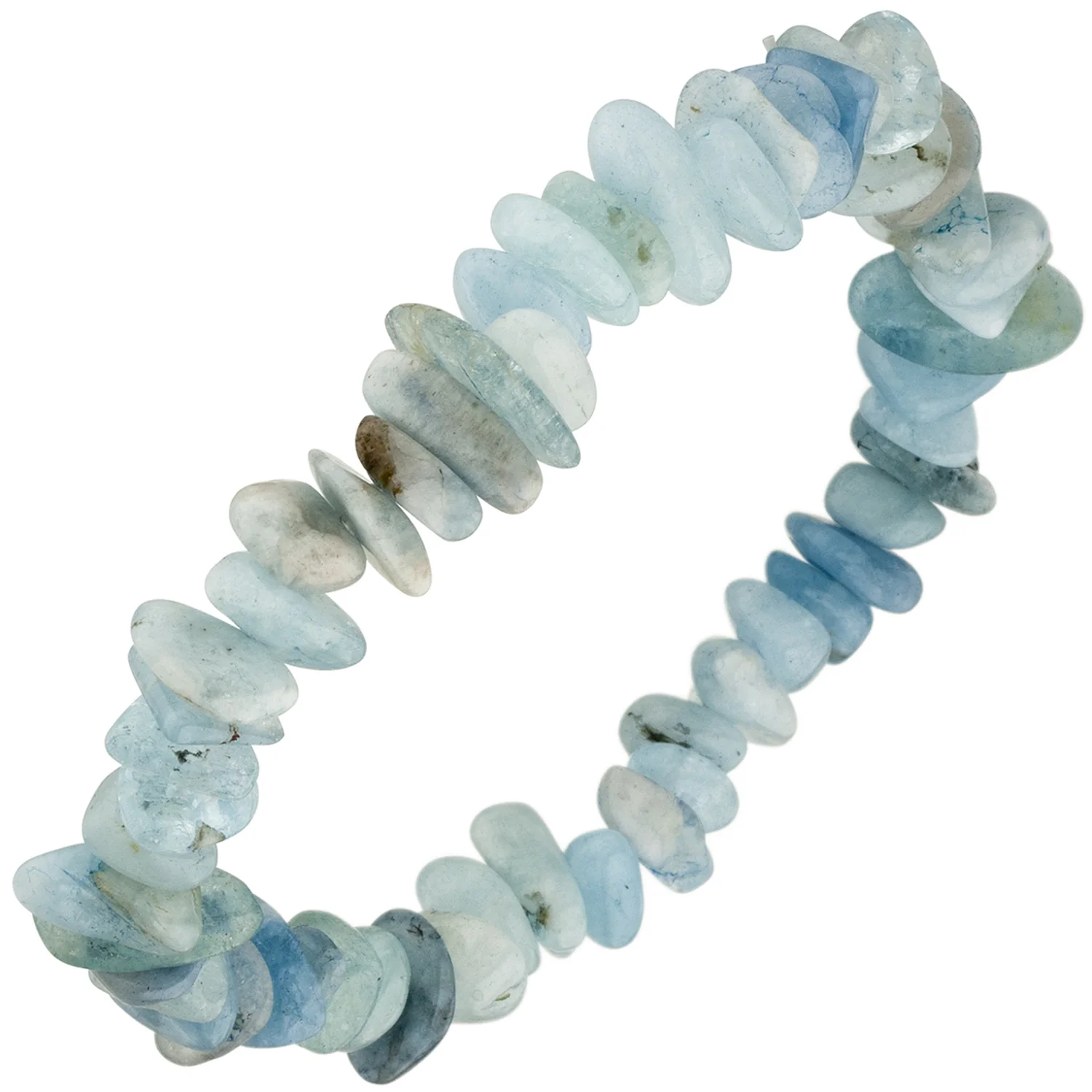 Armband Aquamarin hellblau blau 19 cm Aquamarinarmband Edelsteinarmband - Image 2