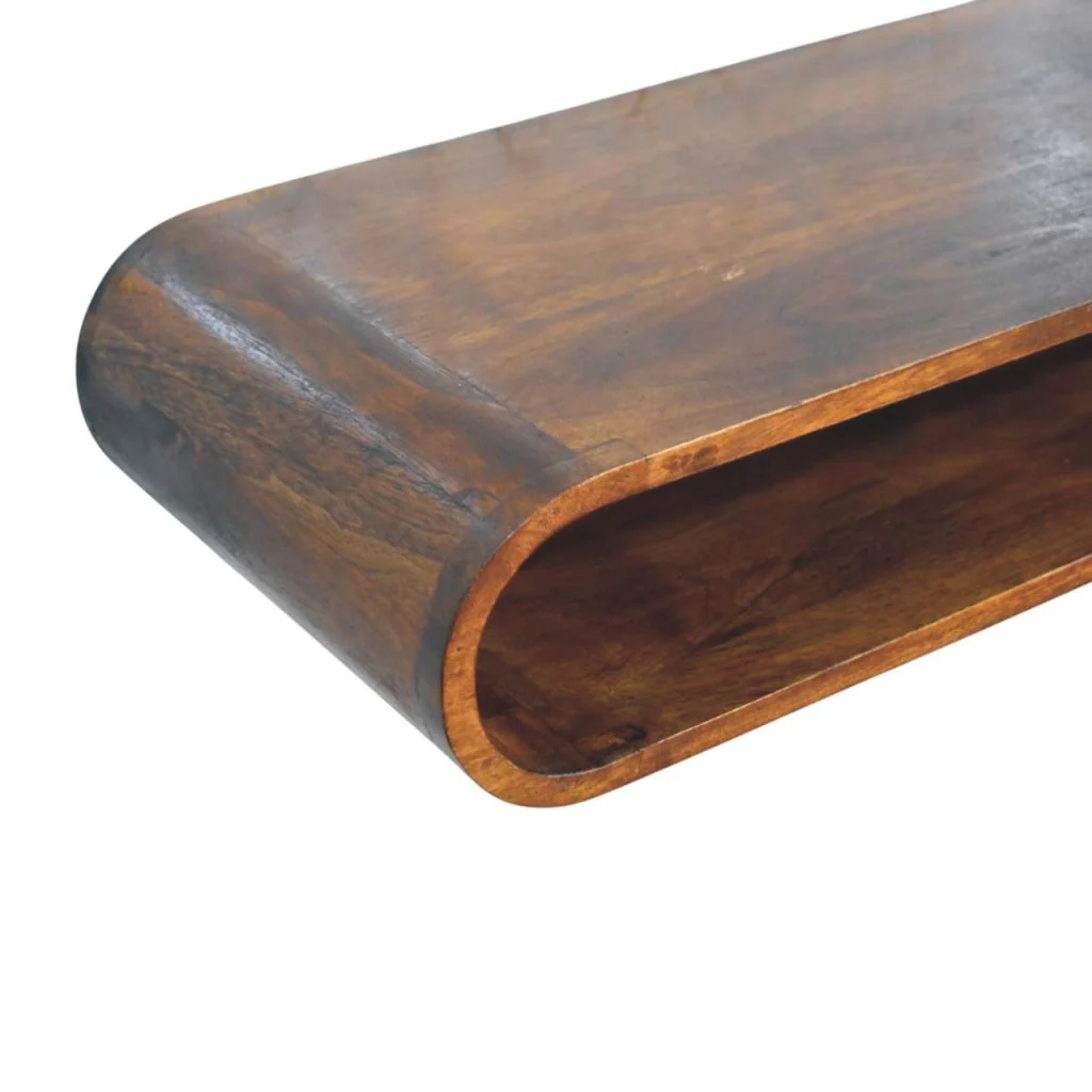 Artisan Furniture Massivholz Arc Wandmontierte Medienkonsole - Image 5