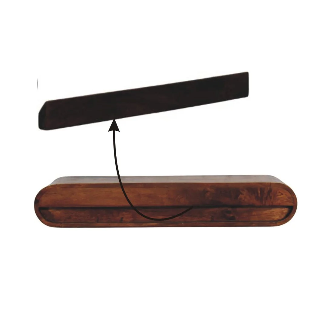 Artisan Furniture Massivholz Arc Wandmontierte Medienkonsole - Image 8