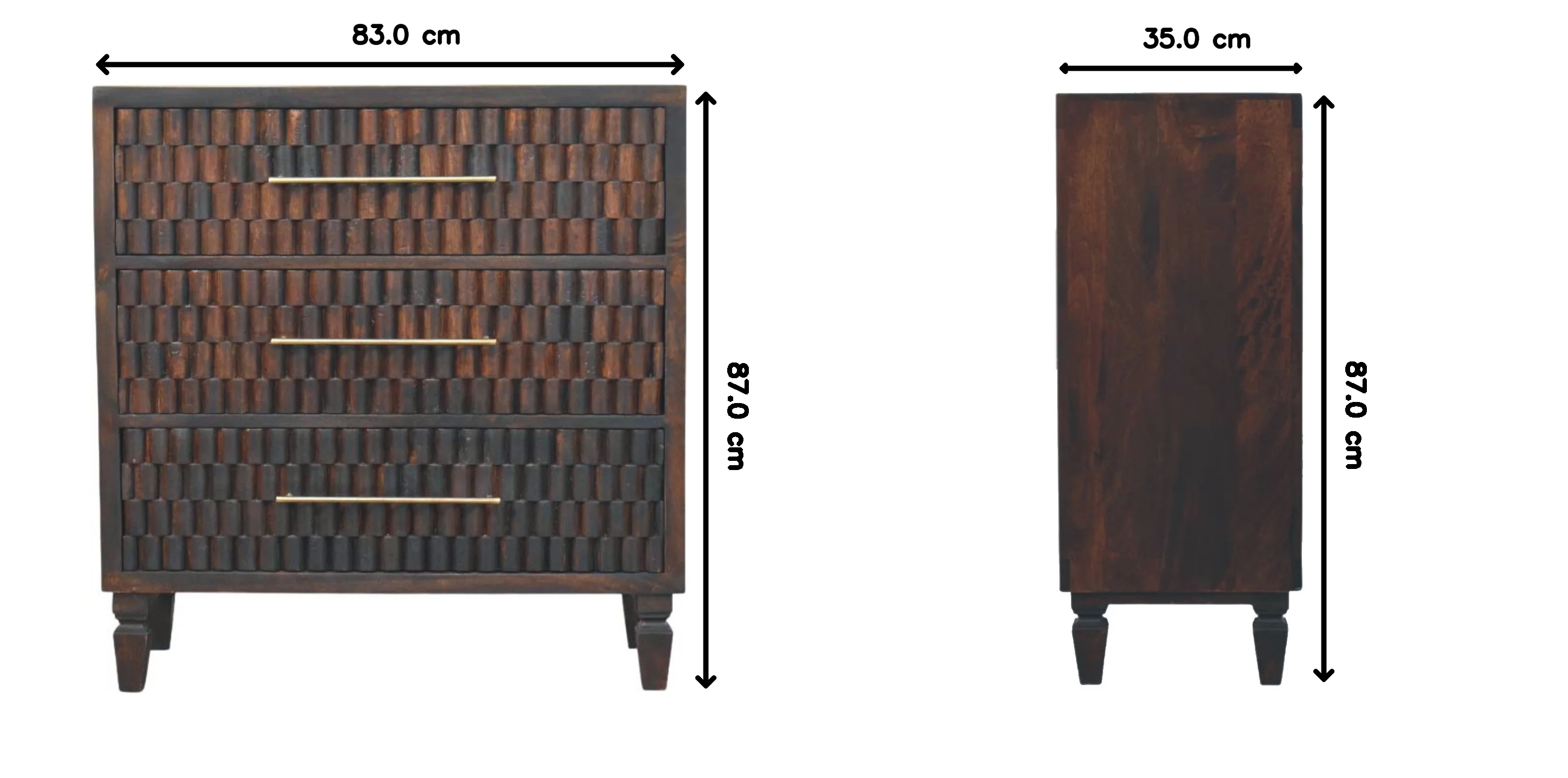 Artisan Furniture Massivholz Arno Kommode Braun - Image 8