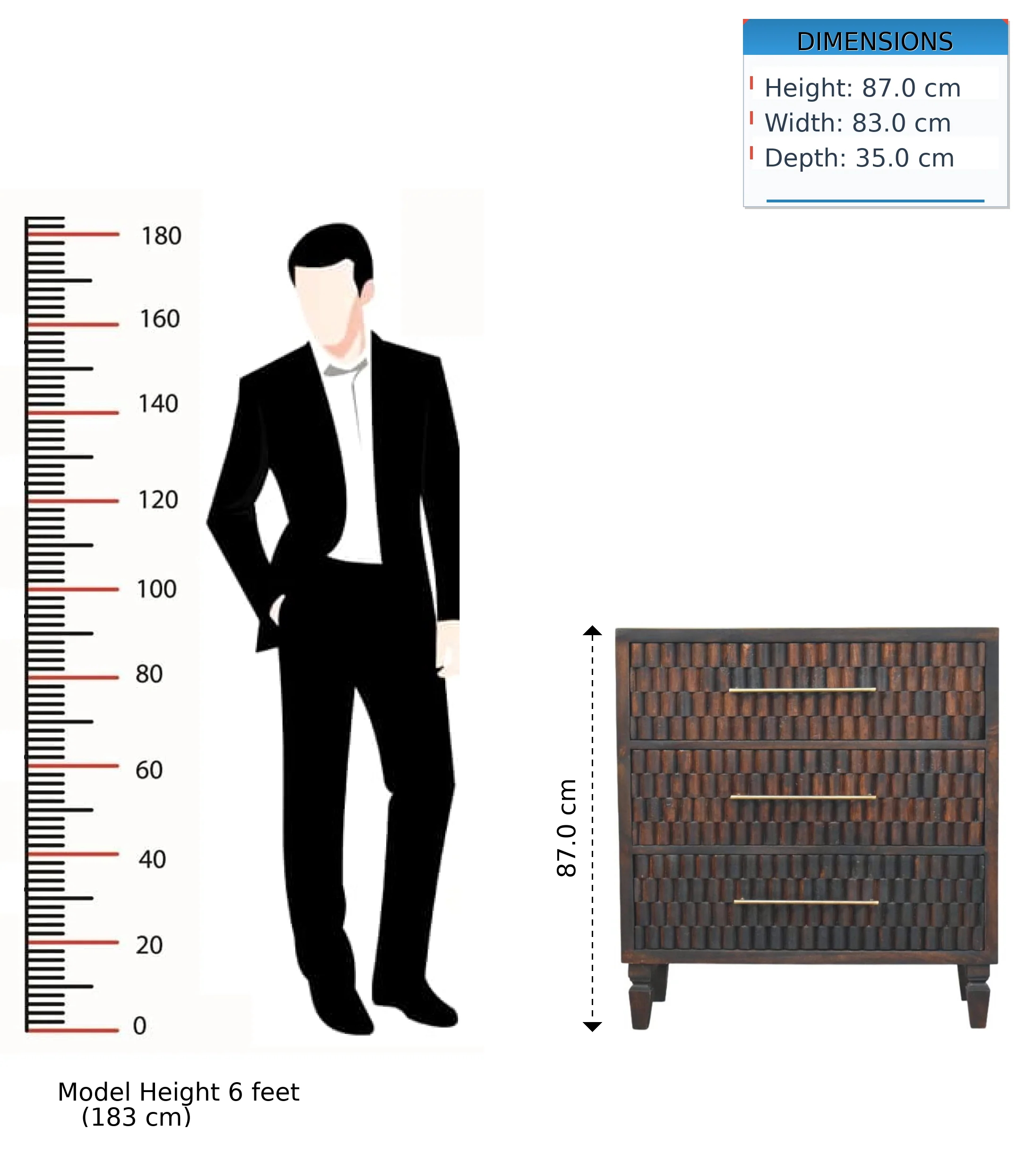 Artisan Furniture Massivholz Arno Kommode Braun - Image 9
