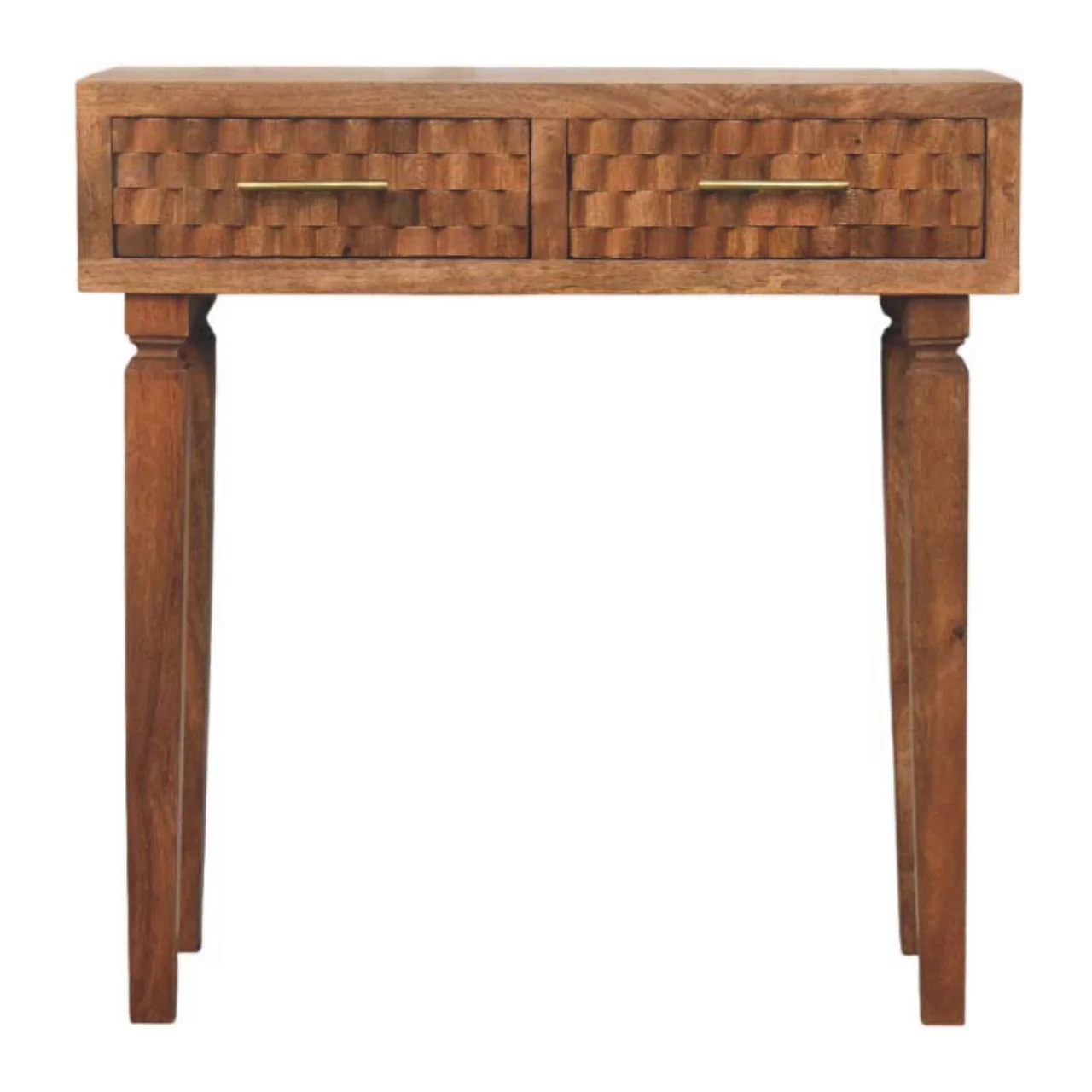 Artisan Furniture Massivholz Arno Konsolentisch in Golden Teak Braun
