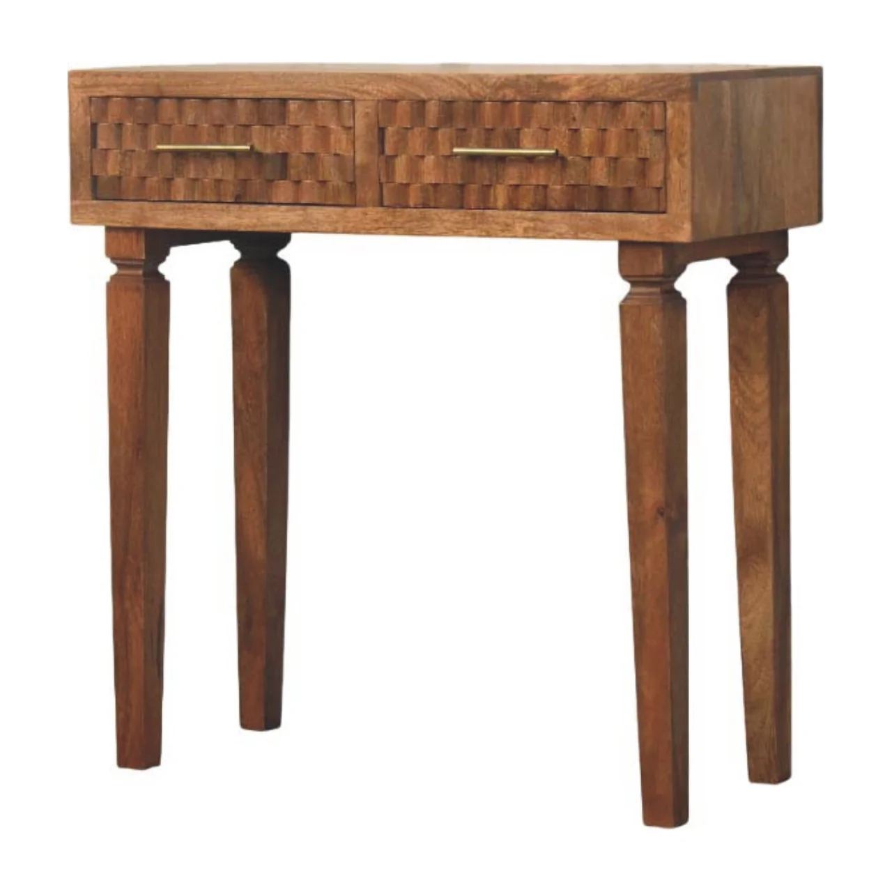 Artisan Furniture Massivholz Arno Konsolentisch in Golden Teak Braun - Image 2